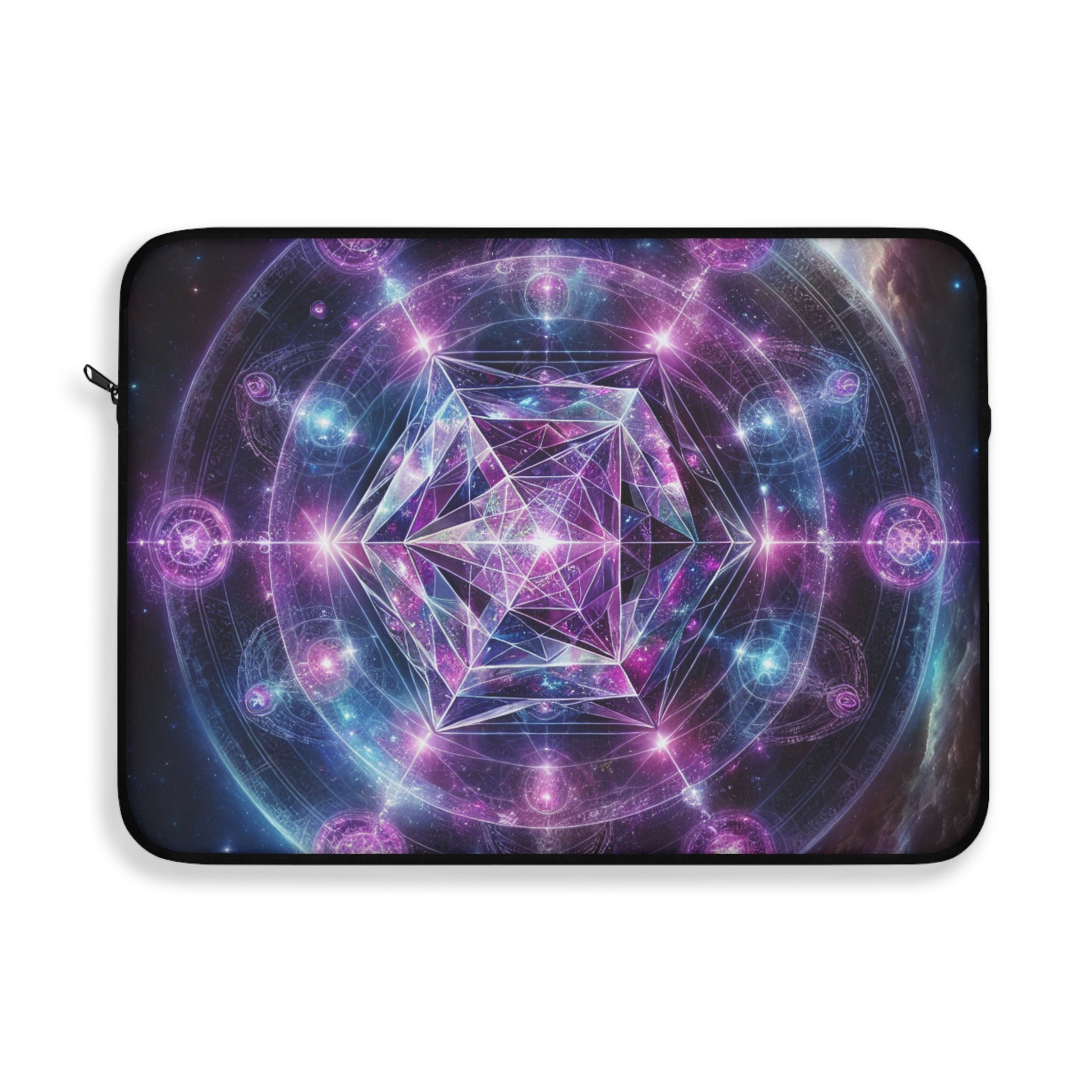 Cosmic Divinum9 Signature Energy Laptop Sleeve, Vibrant Laptop Case, Tech Gadget Storage, Gift for Her, Celestial Design, Tech gifts,  Unique Computer Sleeve
