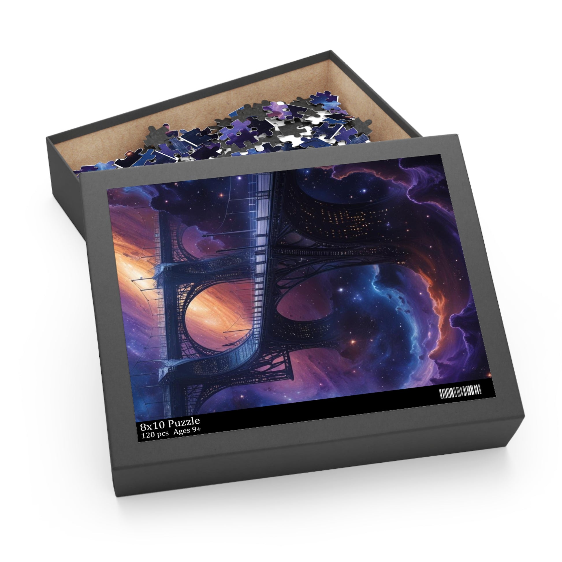 Celestial Bridge Puzzle (120, 252, 500-Piece) | Art Puzzle, Space Decor, Family Fun, Gift for Puzzle Lovers, Home Activity