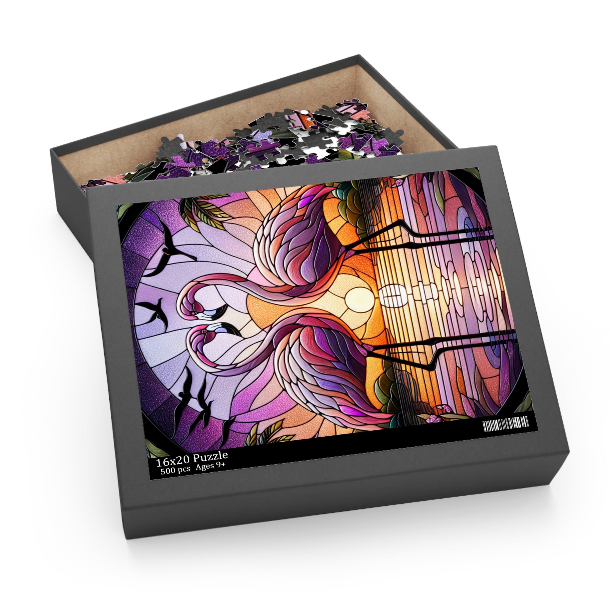 Romantic Flamingo Puzzle - Perfect for Couples, Family Nights, Gifts, Anniversaries, Home Decor, and more!