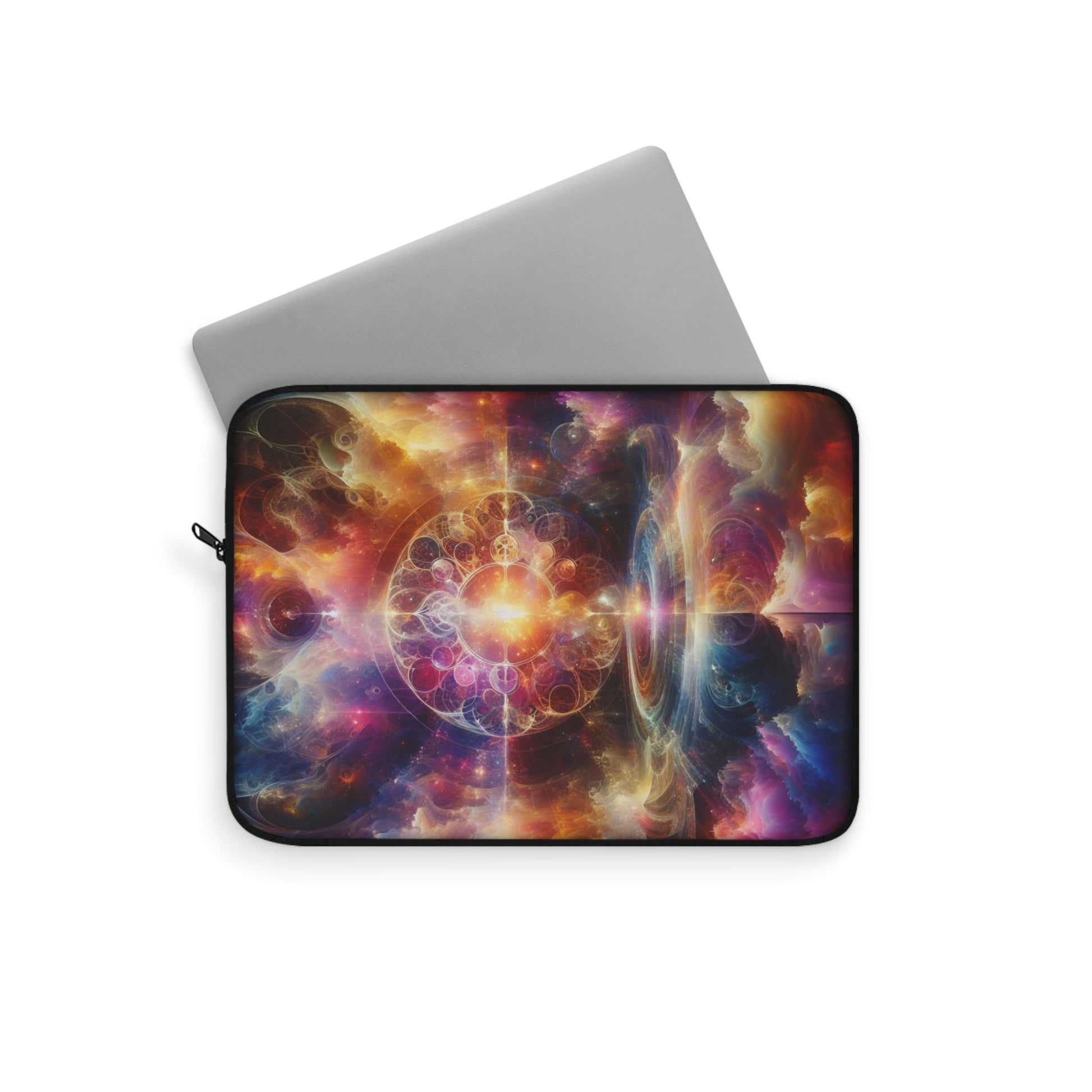 Cosmic Colorful Laptop Sleeve, Galaxy Print Electronics Case, Space Lover Gift, Artistic Laptop Bag, Modern Tech Accessory