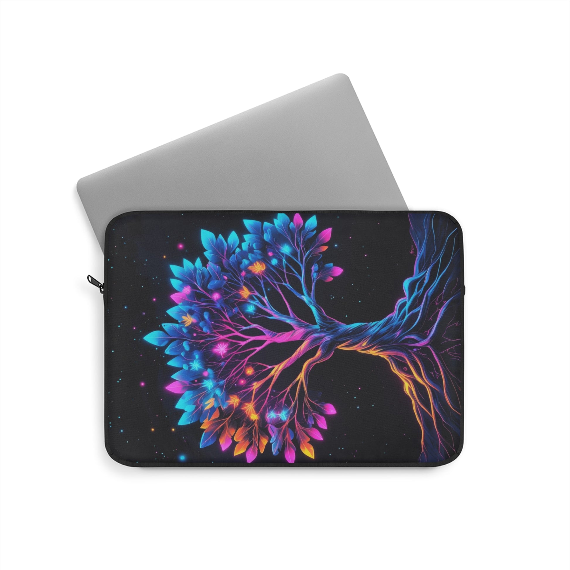Vibrant Tree of Life Laptop Sleeve, Colorful Computer Case, Nature-Inspired Tech Accessory, Gift for Students, Eco-Friendly Laptop Cover