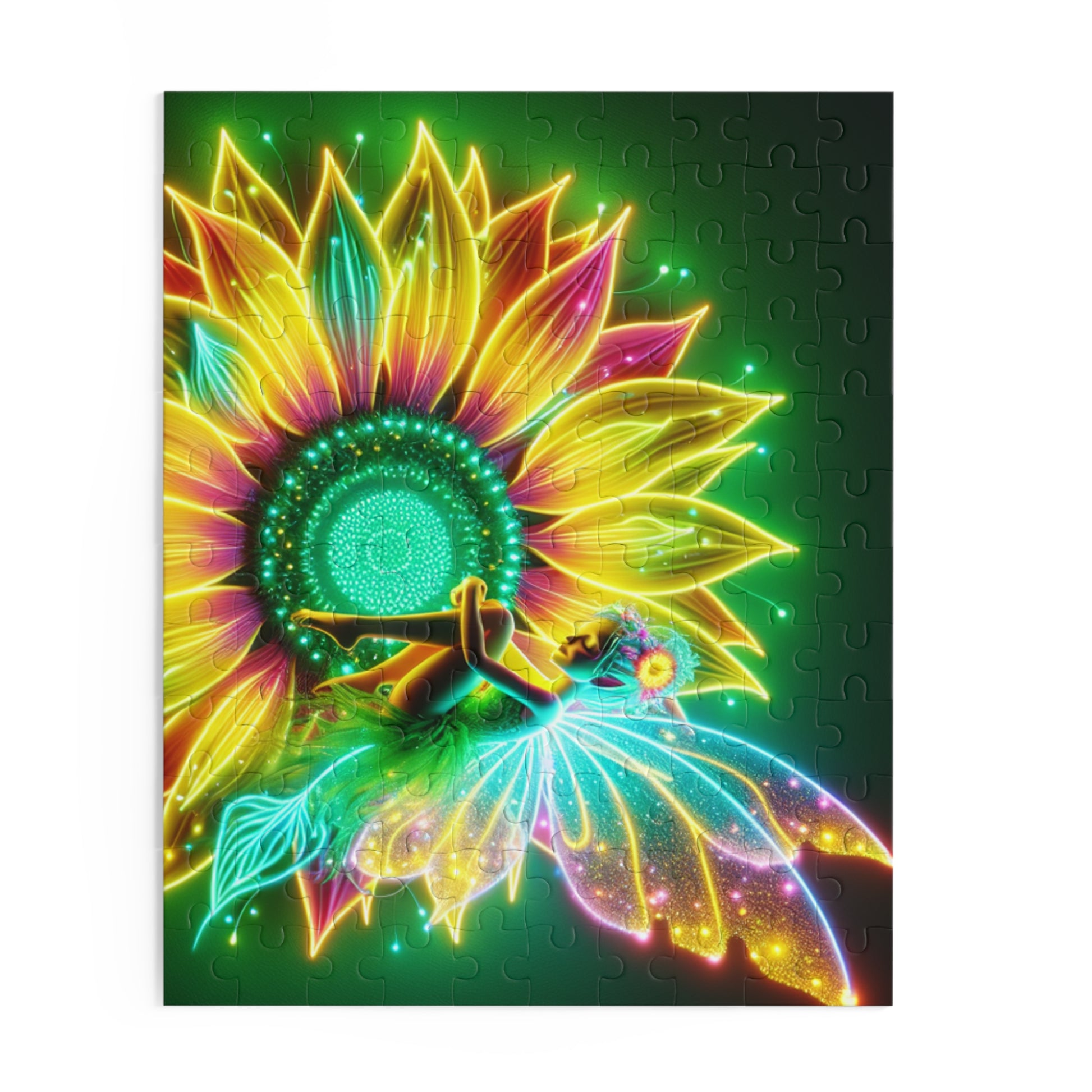 Glow-in-the-Dark Fairy Puzzle | 120, 252, 500-Piece | Vibrant, Magical Decor, Gift for All Ages, Family Fun, Puzzle Night