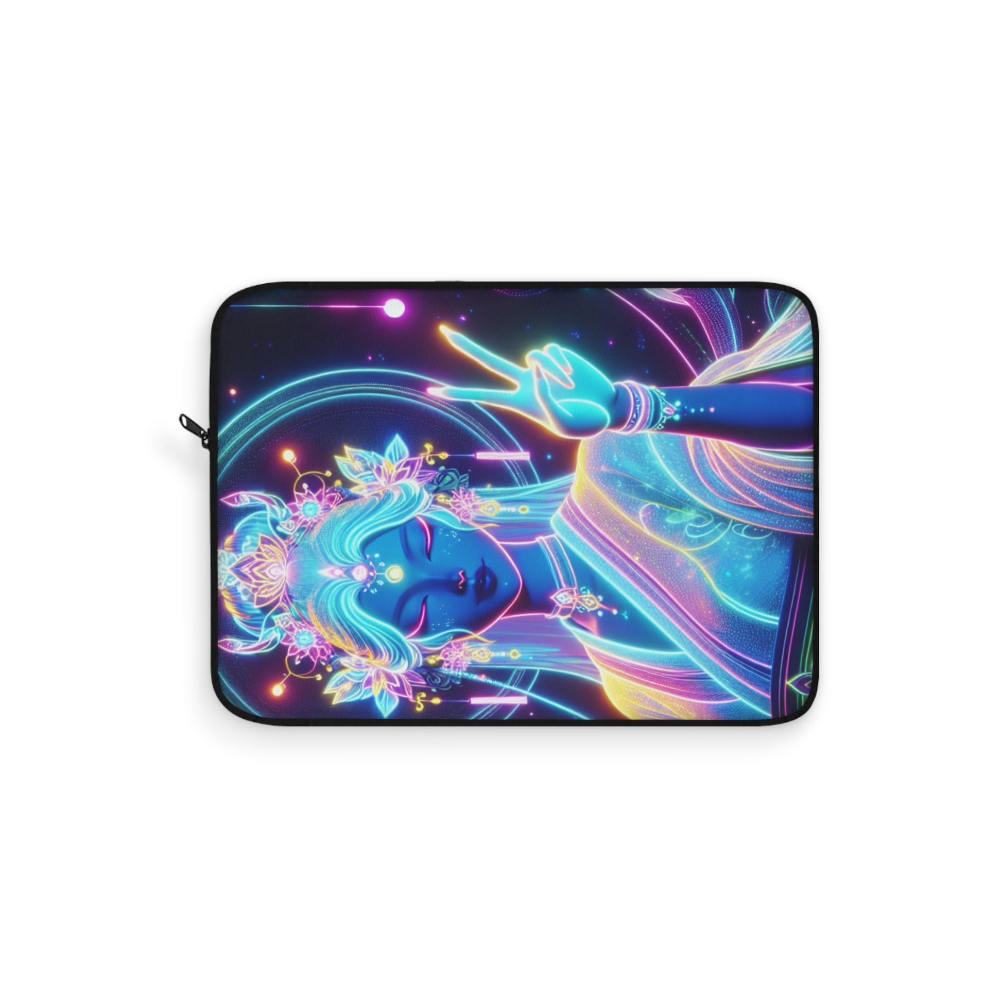 Vibrant Laptop Sleeve with Peaceful Goddess Design, Bohemian Tech Case, Flower Power Laptop Cover, Unique Gift for Creatives, Colorful [...]