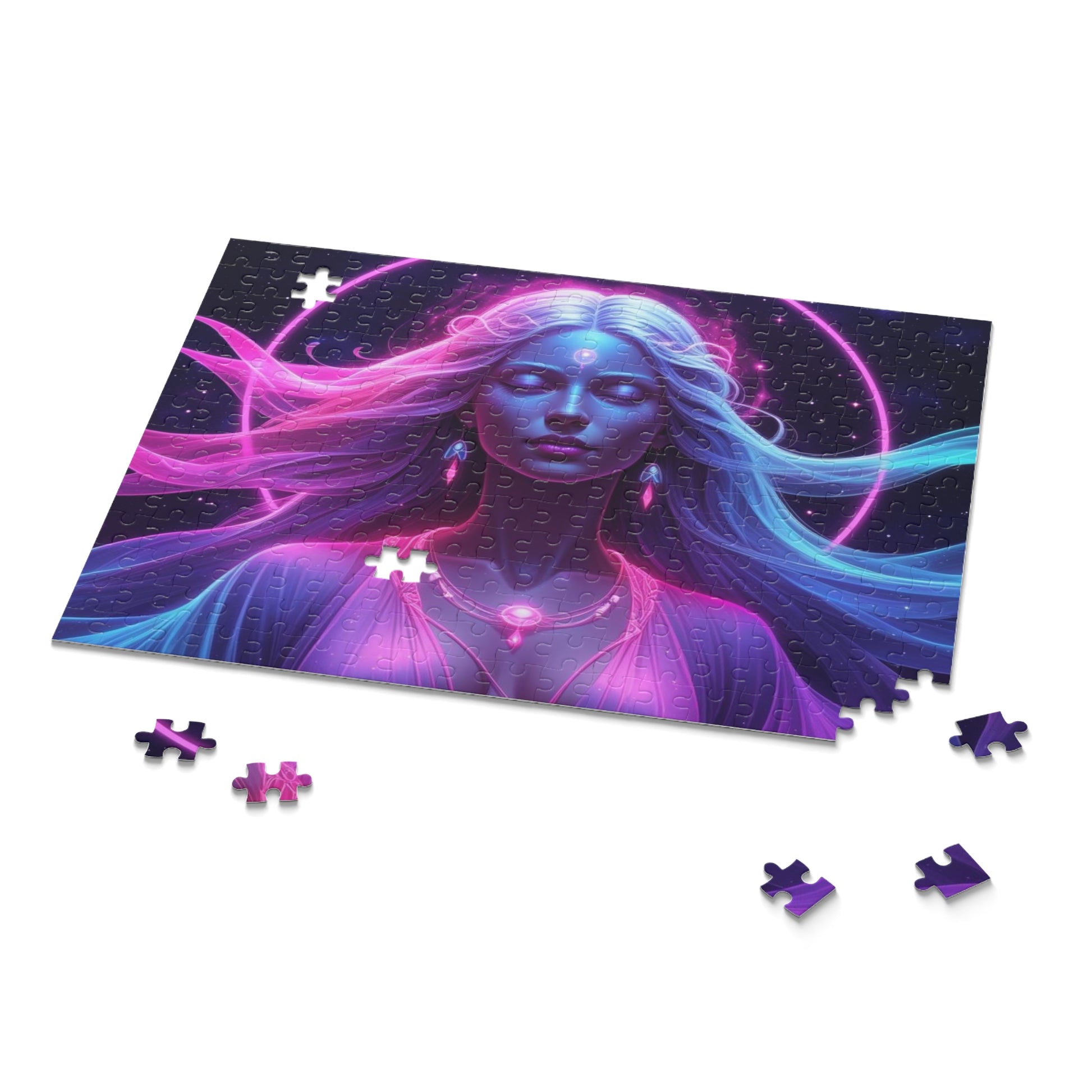 Mystical Goddess Puzzle - 120, 252, 500-Piece | Meditative, Spiritual Decor, Gift for Puzzle Lovers, Mindfulness Activity, Art Enthusiasts