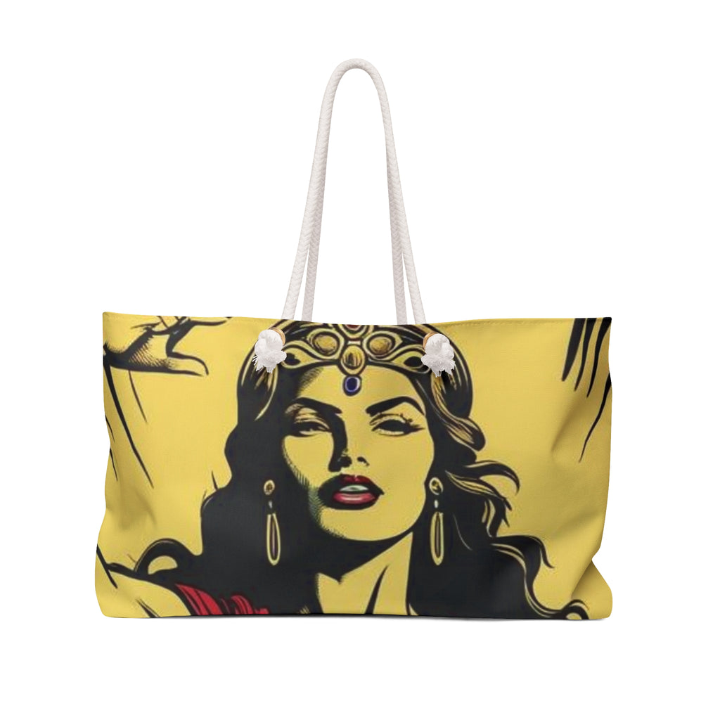 Heroine Divine Feminine Weekender Bag, Travel Tote - Women's Travel Bag, Overnight Boho Duffel, Goddess Cary-On, Spiritual Getaway Luggage