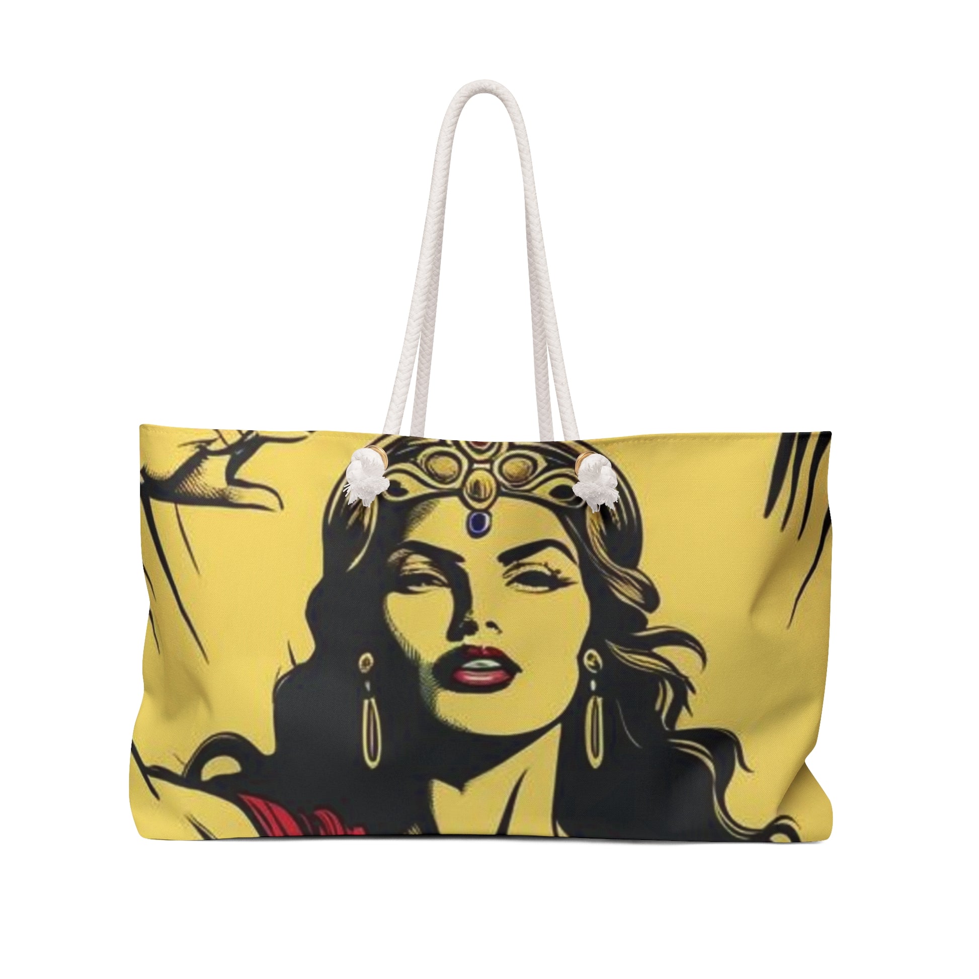 Heroine Divine Feminine Weekender Bag, Travel Tote - Women's Travel Bag, Overnight Boho Duffel, Goddess Cary-On, Spiritual Getaway Luggage