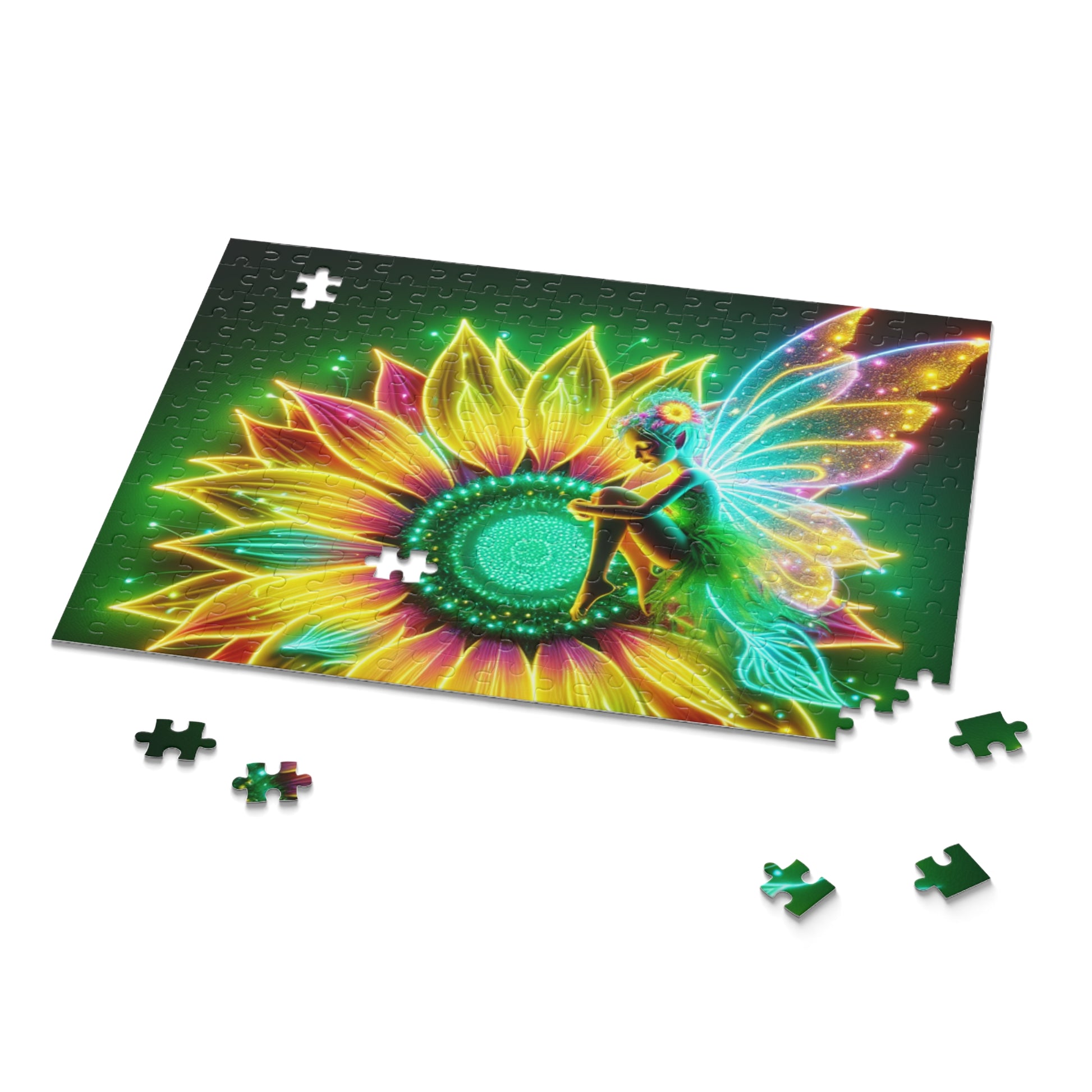 Glow-in-the-Dark Fairy Puzzle | 120, 252, 500-Piece | Vibrant, Magical Decor, Gift for All Ages, Family Fun, Puzzle Night