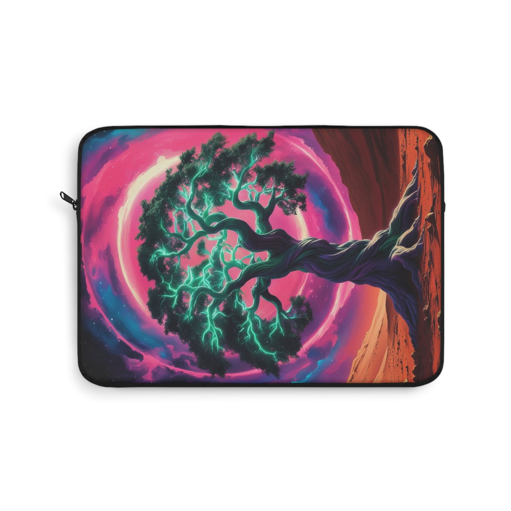 Vibrant Tree Laptop Sleeve, Artistic MacBook Cover, Unique Tech Accessory, Colorful Computer Bag, Gift for Nature Lovers