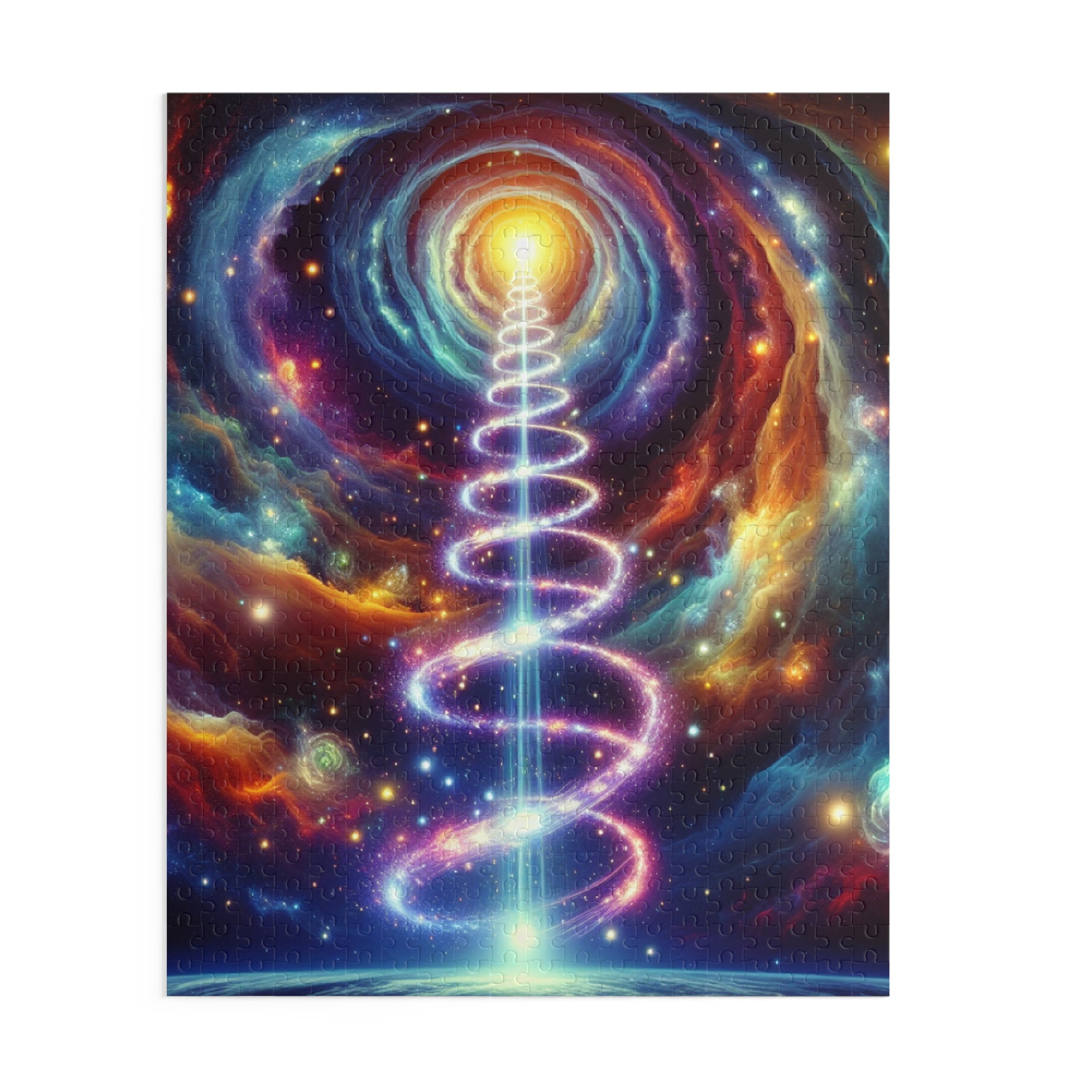 Cosmic Spiral Puzzle | 120, 252, 500-Piece Jigsaw | Perfect Gift for Space Lovers, Family Game Night, Mindful Relaxation