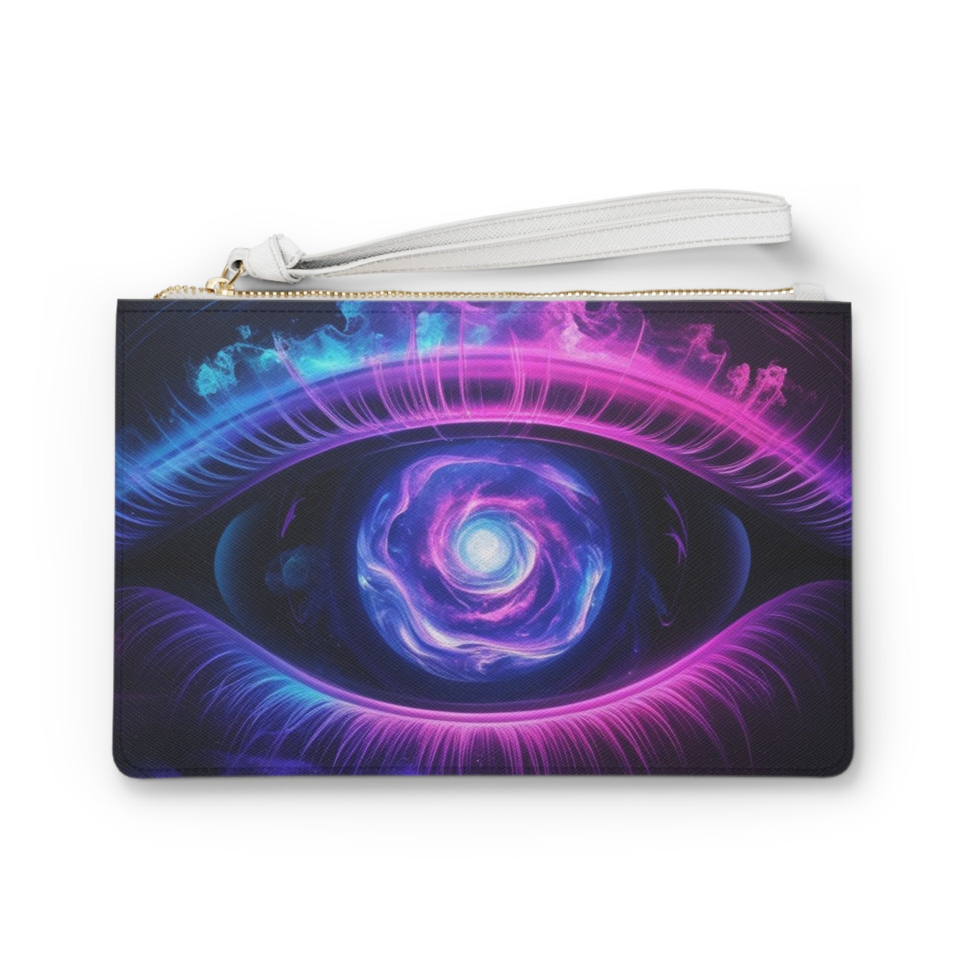 Mystical Eye Clutch Bag - Boho Chic Accessory for Festivals, Night Out, Gifts, Cosmic Vibes, Neon Rose Style