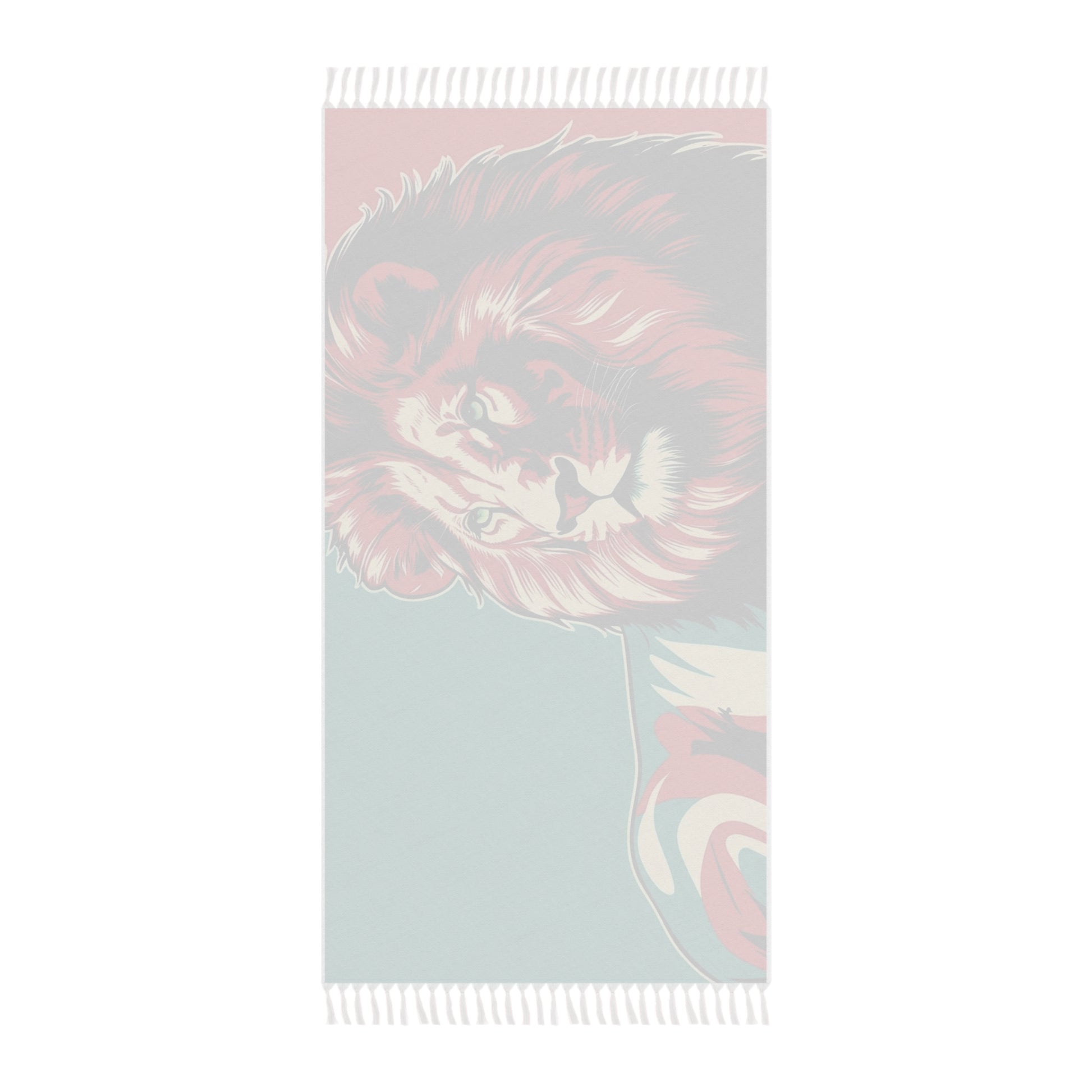 Boho Lion Beach Towel, Vibrant Beach Decor, Bohemian Gift, Poolside Essential, Perfect for Summer Vacations