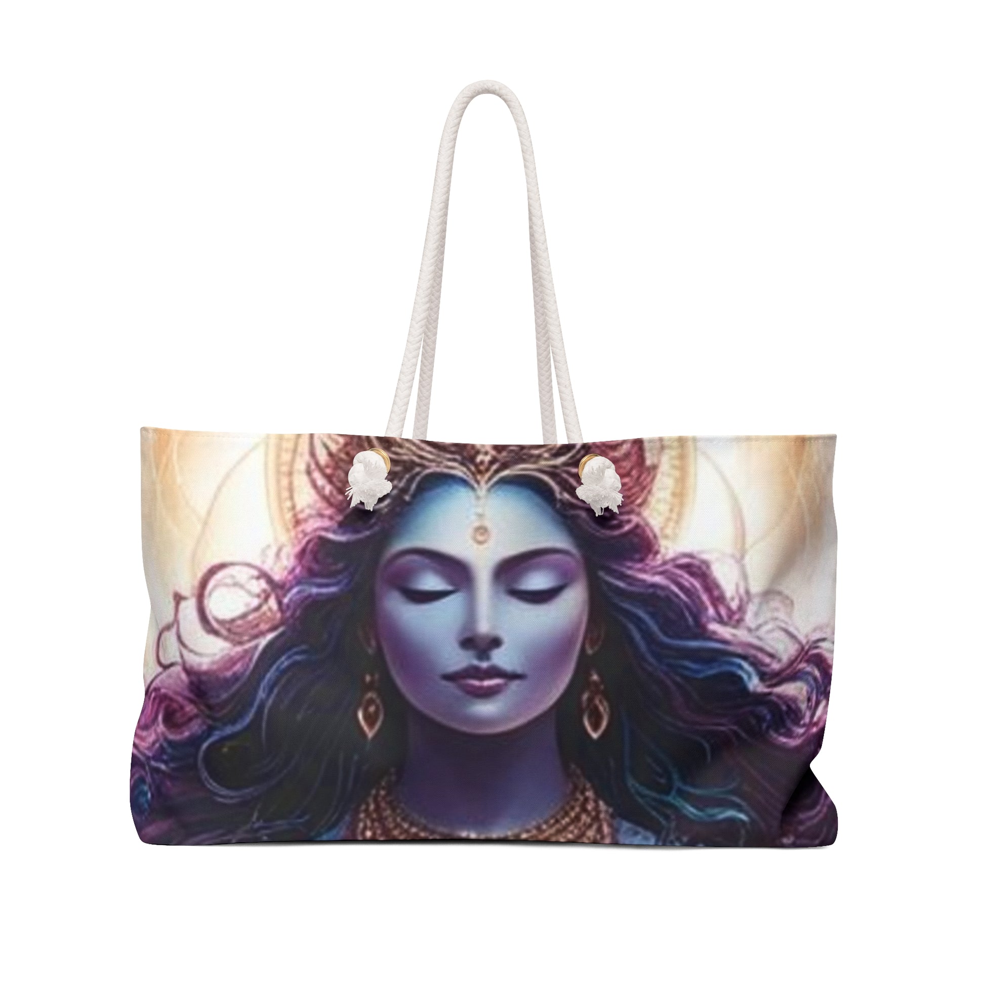 Cosmic Carryall Carry-On, Divine Goddess Weekender Bag - Spiritual Travel Tote Bag, Yoga Bag, Boho Chic, Festival Bag, Overnight Bag