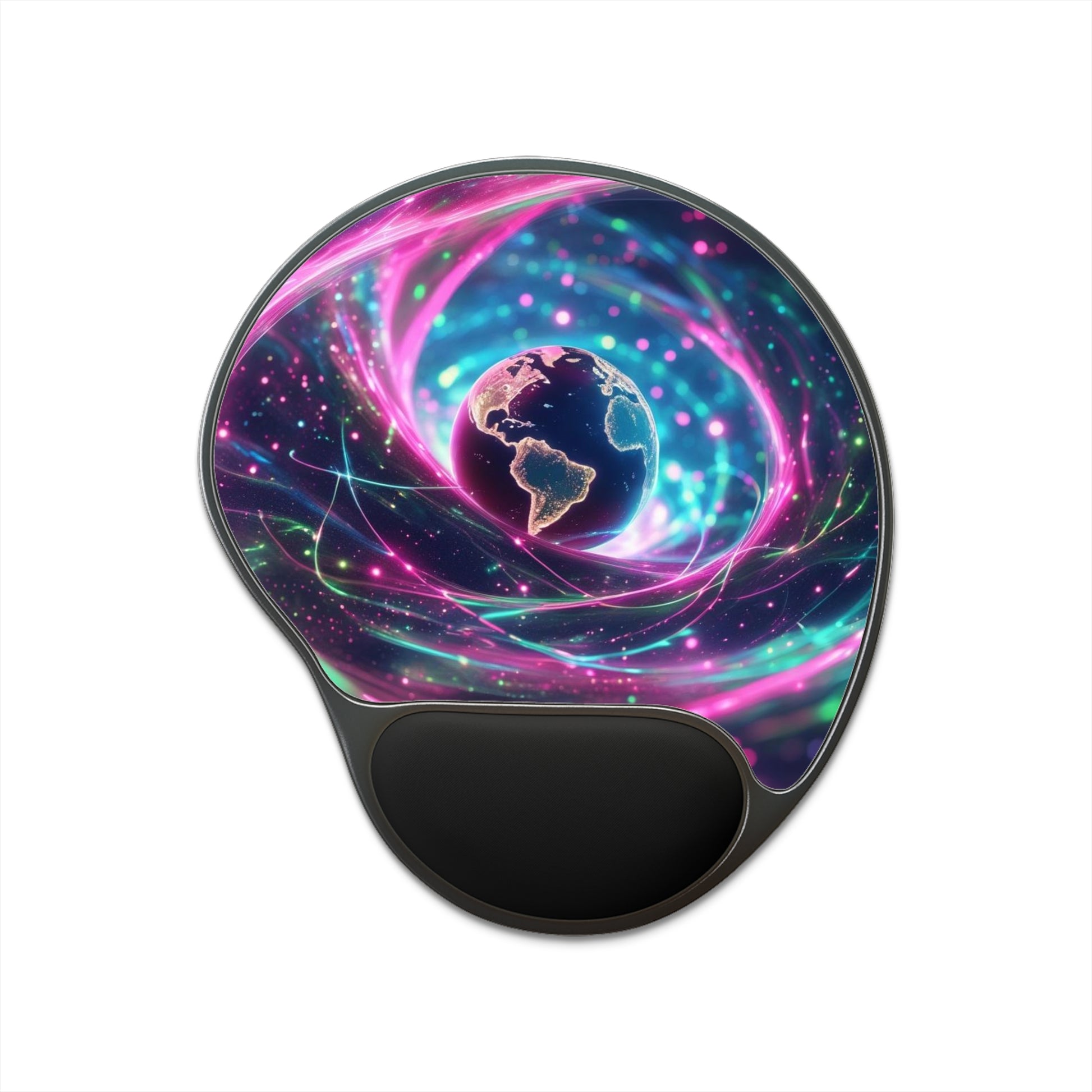 Galactic Mouse Pad with Wrist Rest | Cosmic Office Accessory, Space Decor, Ergonomic Desk Gift, Starry Workspace, Gamer Essential