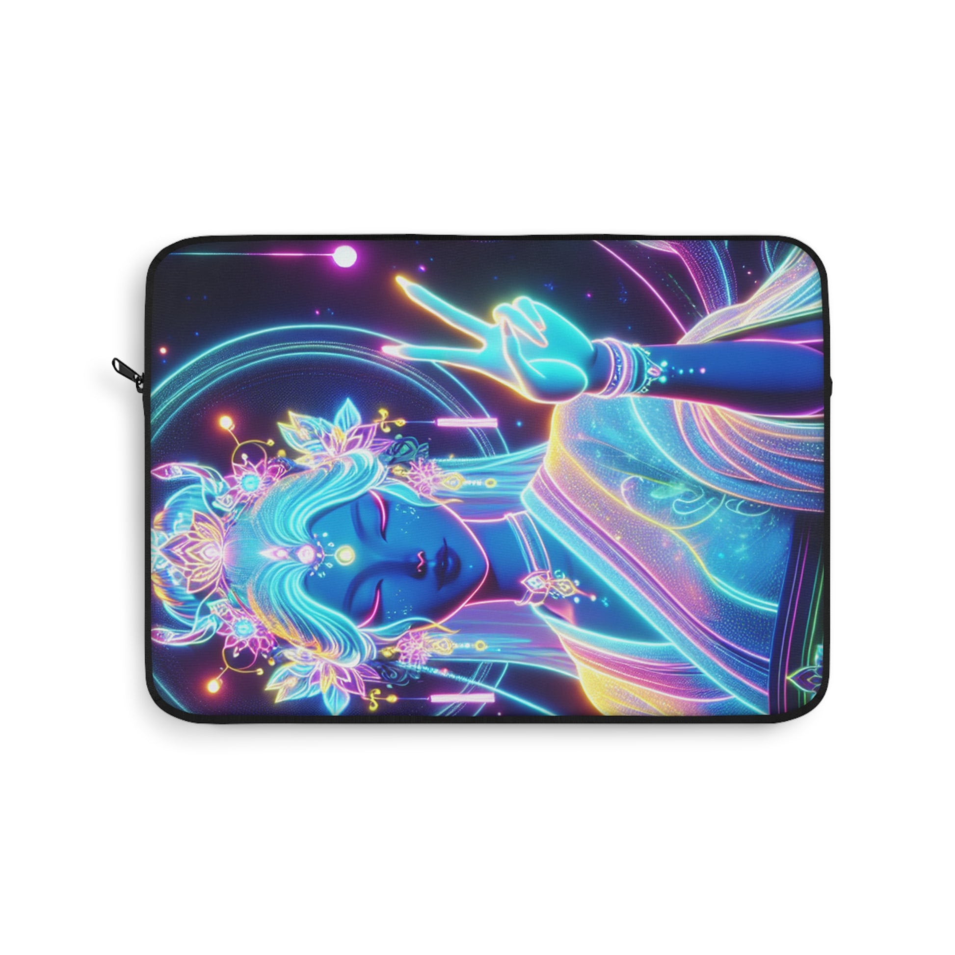 Vibrant Laptop Sleeve with Peaceful Goddess Design, Bohemian Tech Case, Flower Power Laptop Cover, Unique Gift for Creatives, Colorful [...]