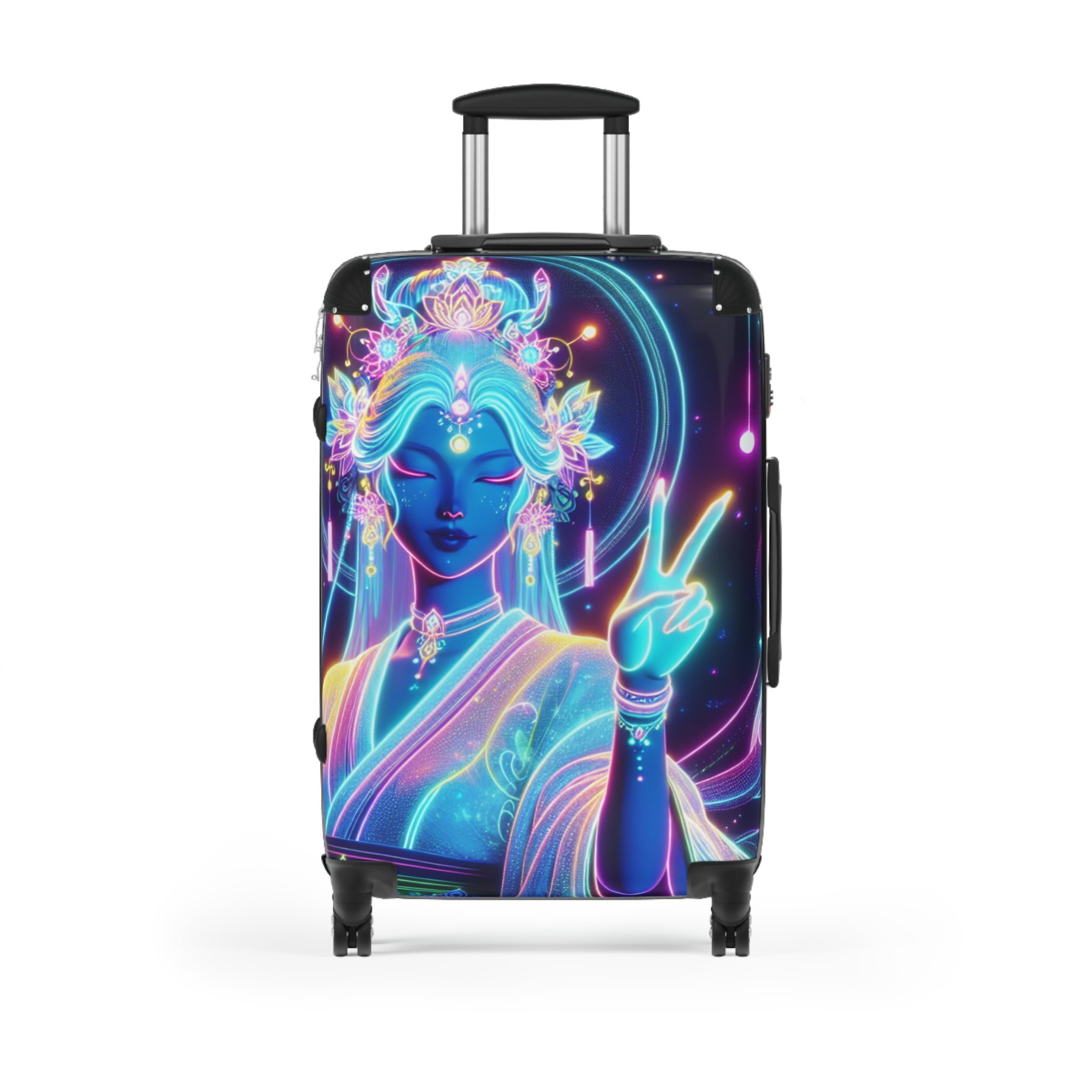 Vibrant Travel Suitcase with Ethereal Design, Luggage for Adventure Lovers, Gift for Travelers, Cosmic Carry-On, Stylish Weekender [...]