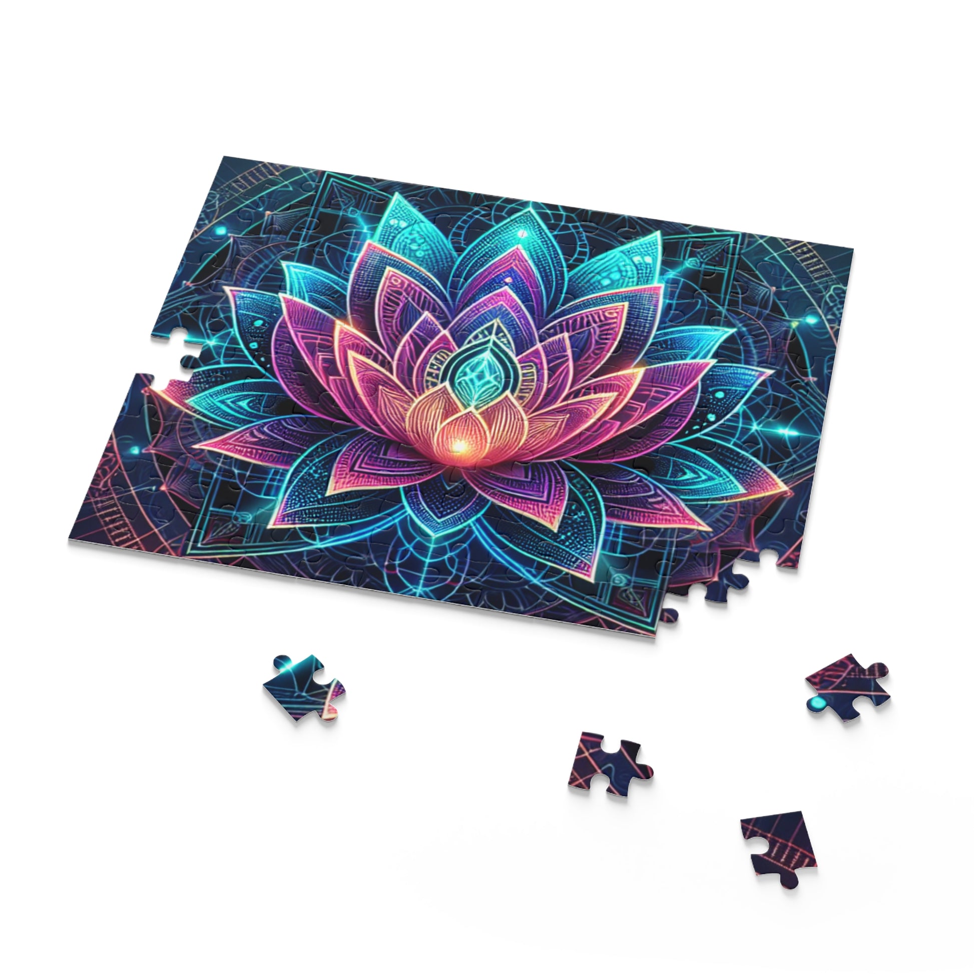 Lotus Flower Puzzle - 120, 252, and 500-Piece Colorful Jigsaw Art, Mindful Entertainment for Relaxation, Perfect Gift for All Ages, [...]