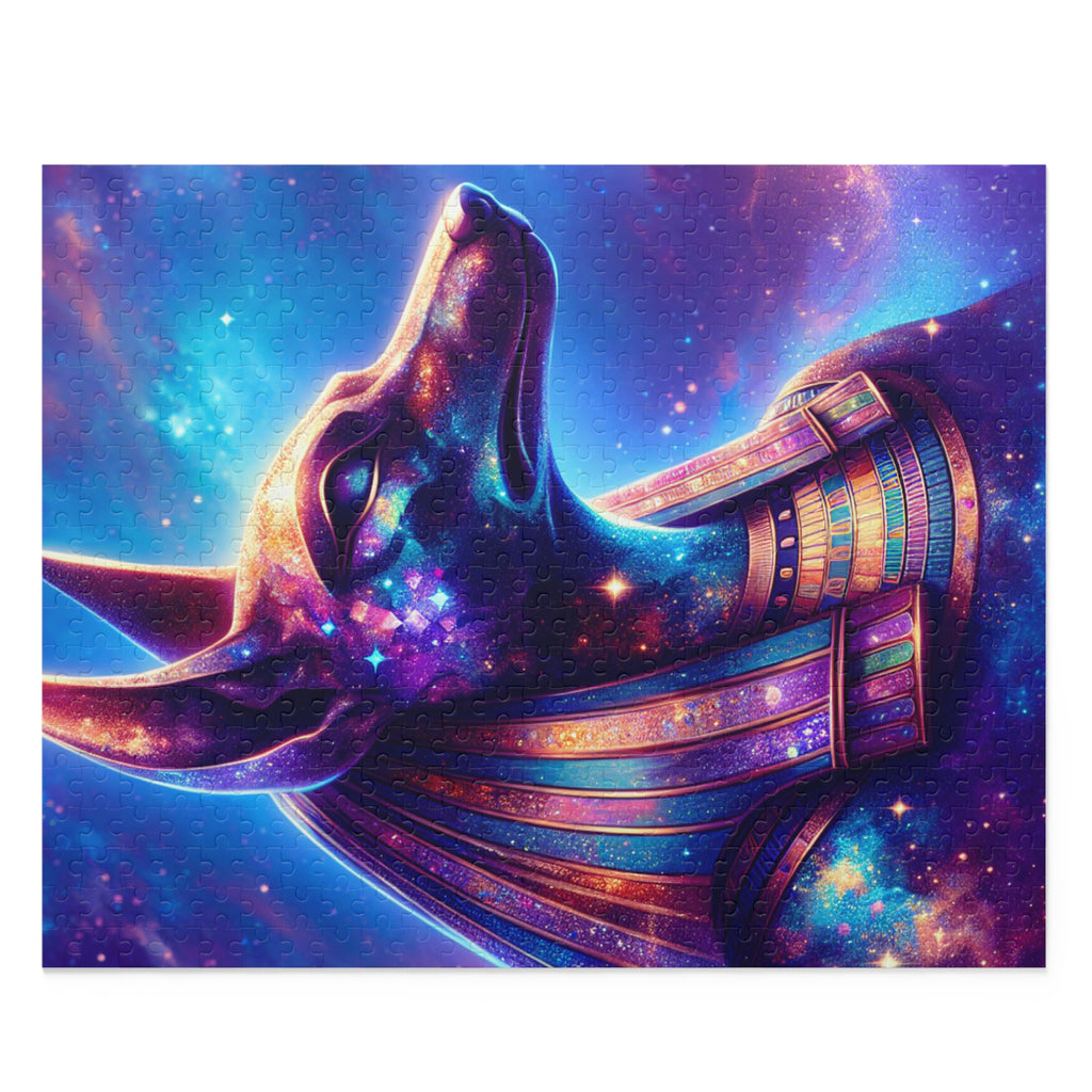 Cosmic Anubis Puzzle - 120/252/500-Piece, Celestial Dog Art, Great Gifts for Puzzle Lovers, Unique Home Decor, Perfect for Family Game Night