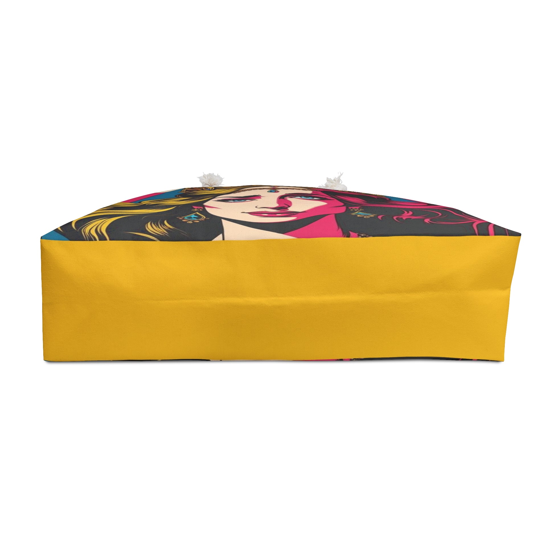Stylish Canvas Weekender Bag with Colorful Iconic Design, Travel Tote, Gym Bag, Beach Bag, Overnight Bag, Gift for Her
