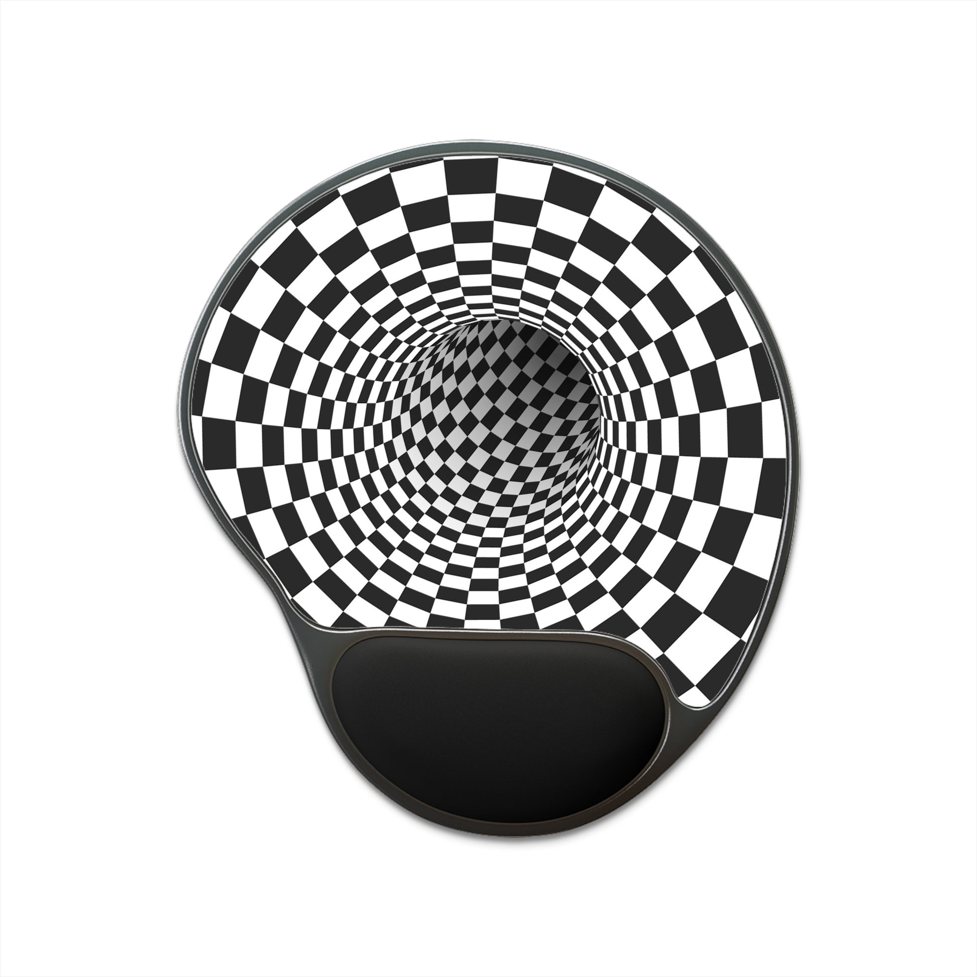 Checkered Optical Illusion Mouse Pad, Gaming Ergonomic Mousepad, Desk Decor, Gift for Gamers, Computer Accessories