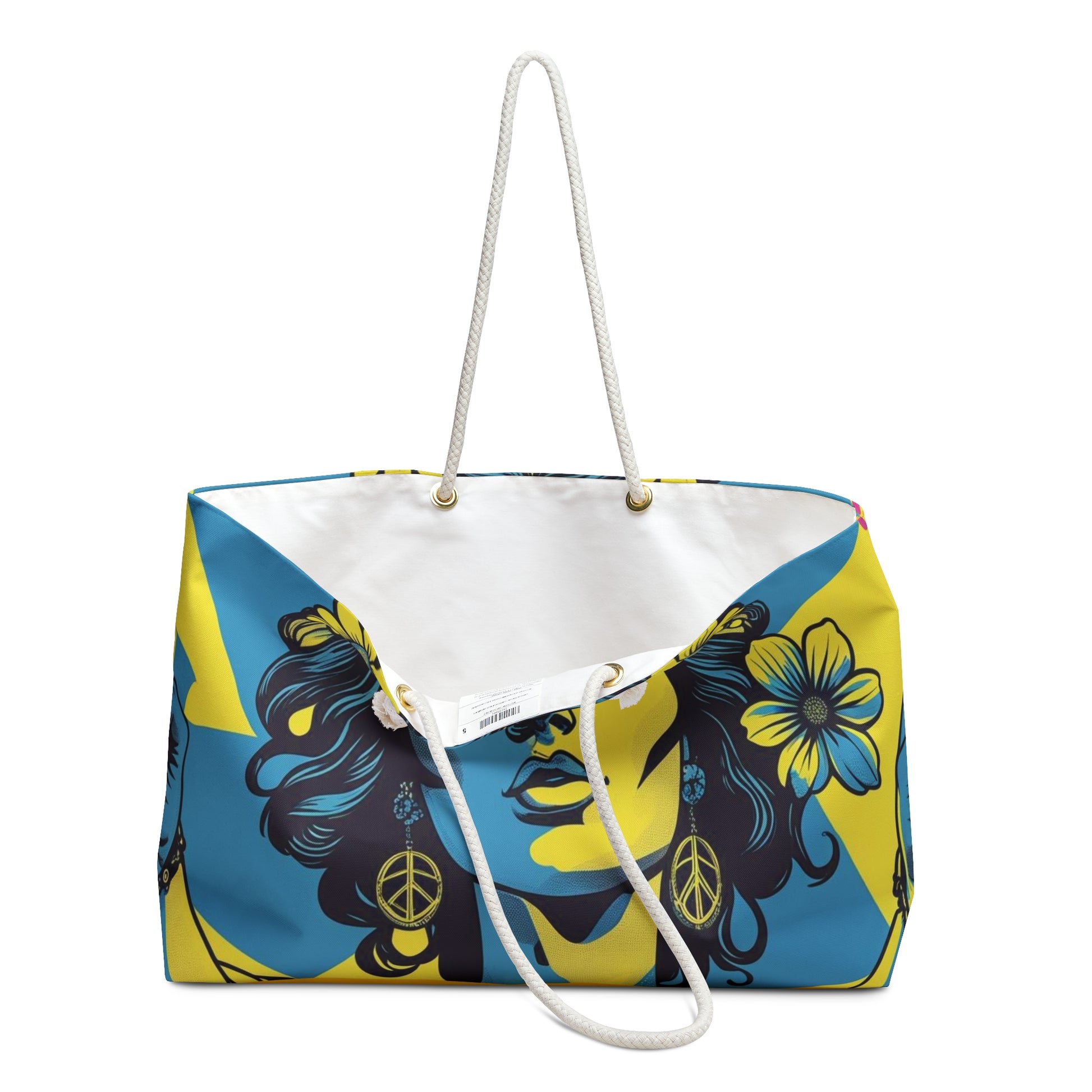 Vintage Boho Weekender Bag, Travel Tote, Beach Bag, Festival Accessory, Yoga Retreat Gift, Colorful Floral Design
