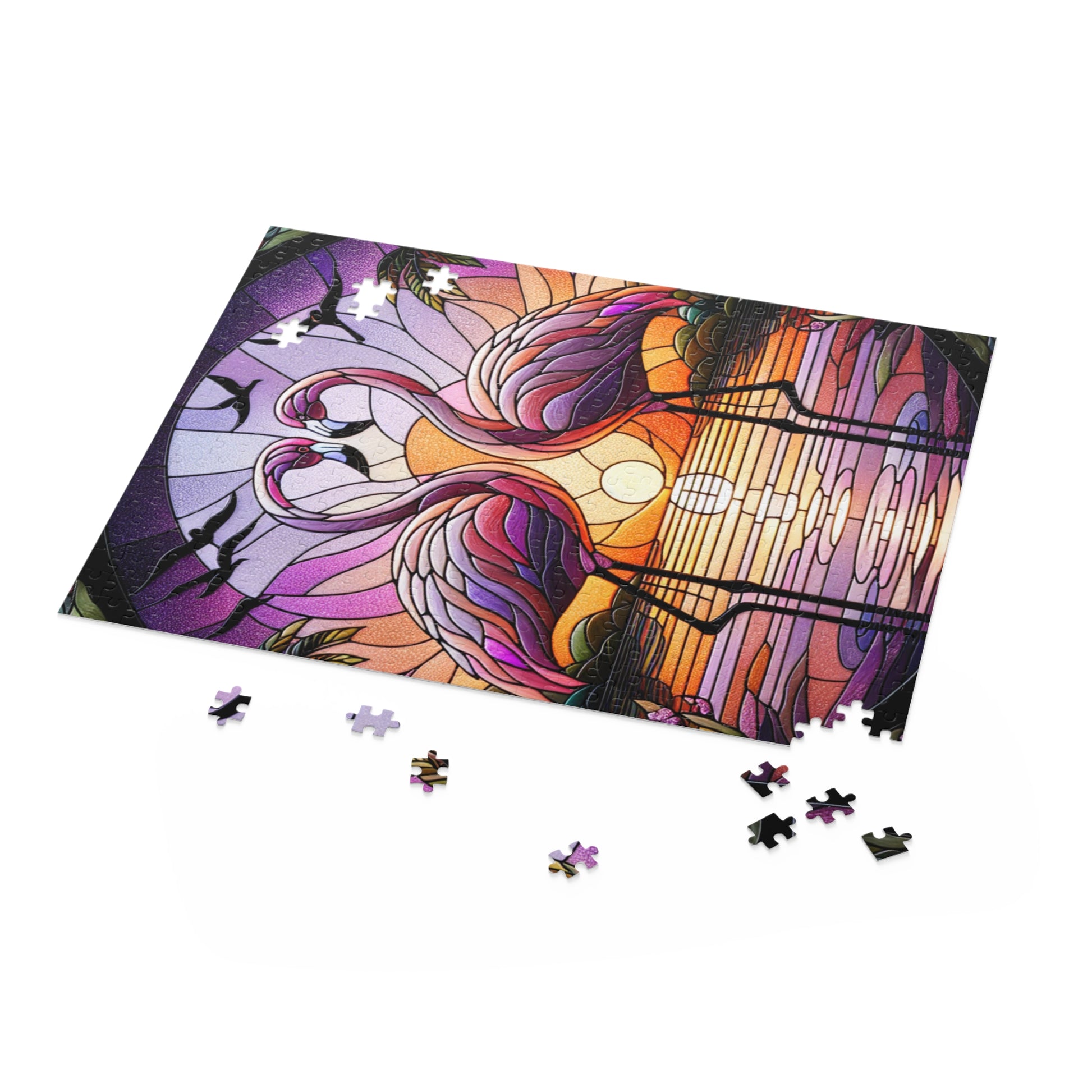 Romantic Flamingo Puzzle - Perfect for Couples, Family Nights, Gifts, Anniversaries, Home Decor, and more!