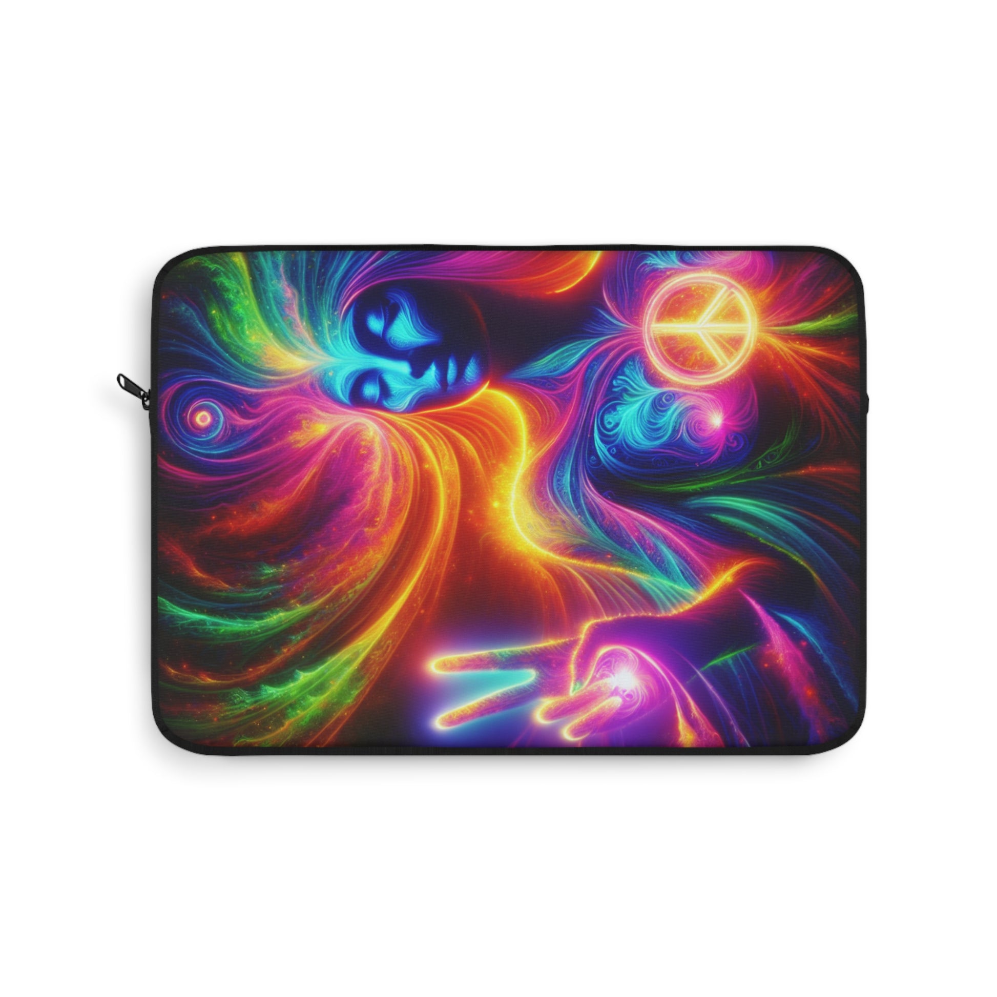 Vibrant Cosmic Laptop Sleeve | Colorful Sleeve for Creatives, Gifts for Tech Lovers, Unique Laptop Cover, Bohemian Accessory, Festival Vibe