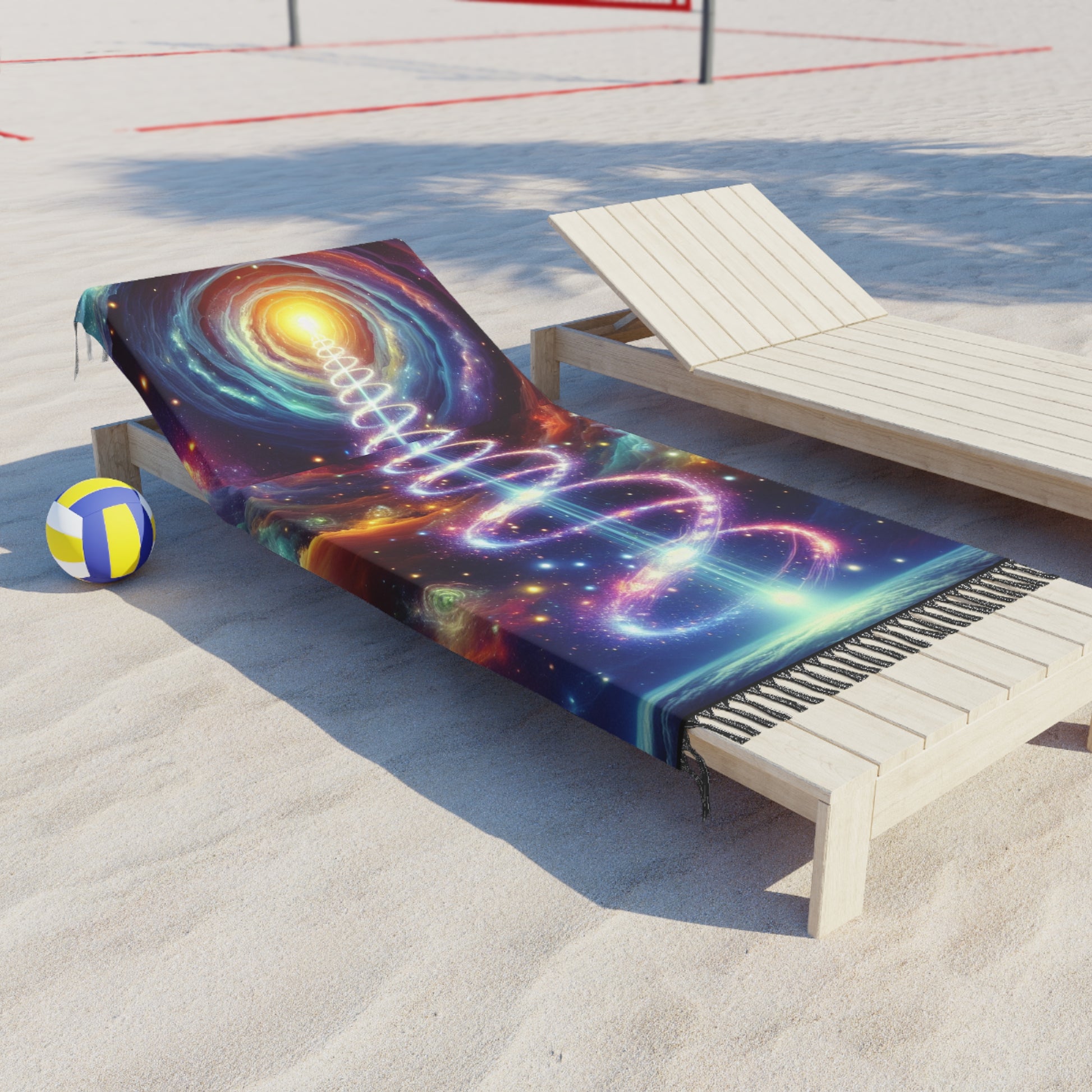 Cosmic Divine Rising Kundalini Boho Dreamy Towel, Visionary Galactic Getaway Gift for Beach Lovers, Gift for Free Spirited Lovers