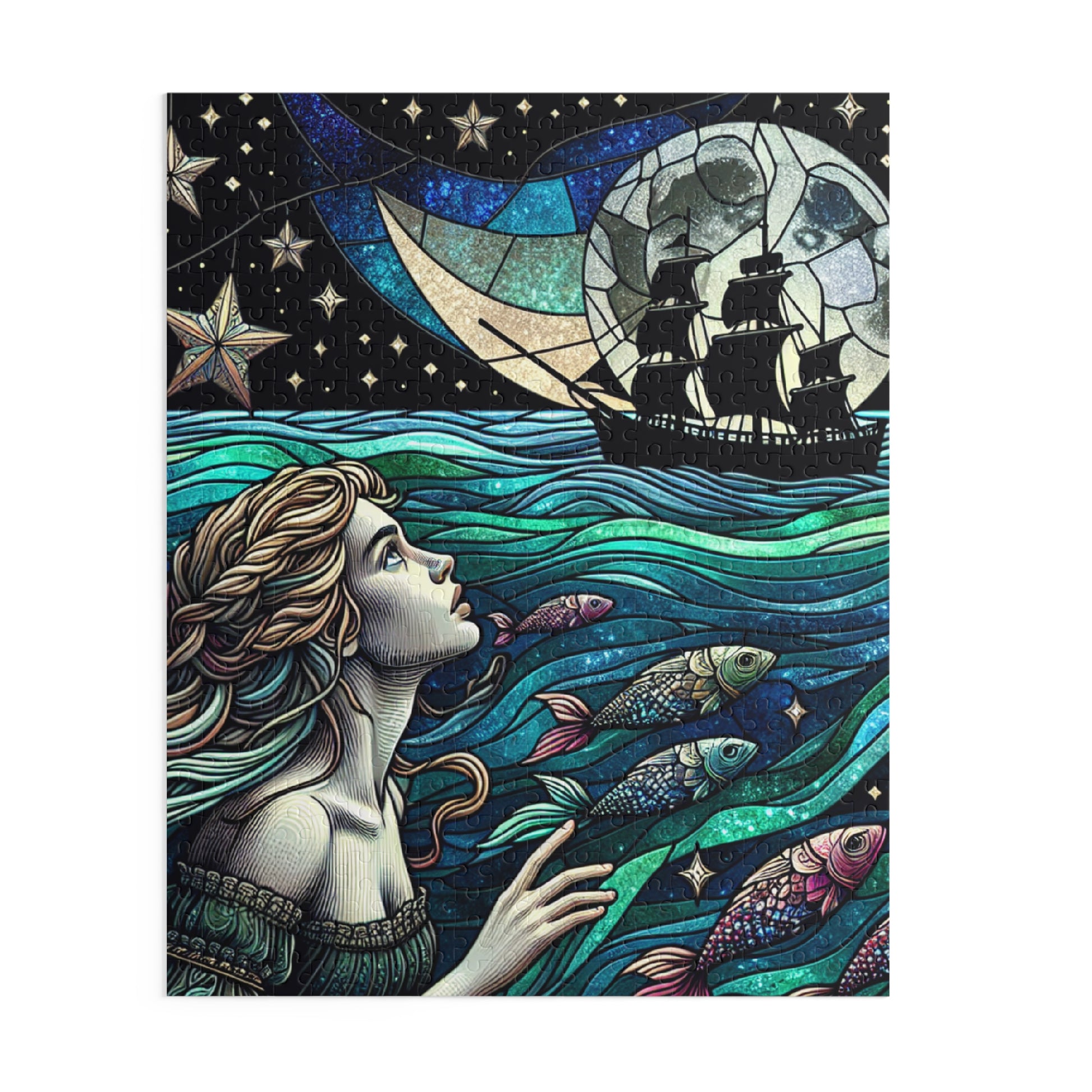 Mystical Ocean Adventure Puzzle | Enchanting 120, 252, 500-Piece Jigsaw for Dreamers, Fantasy Lovers, Home Decor, Gift Idea
