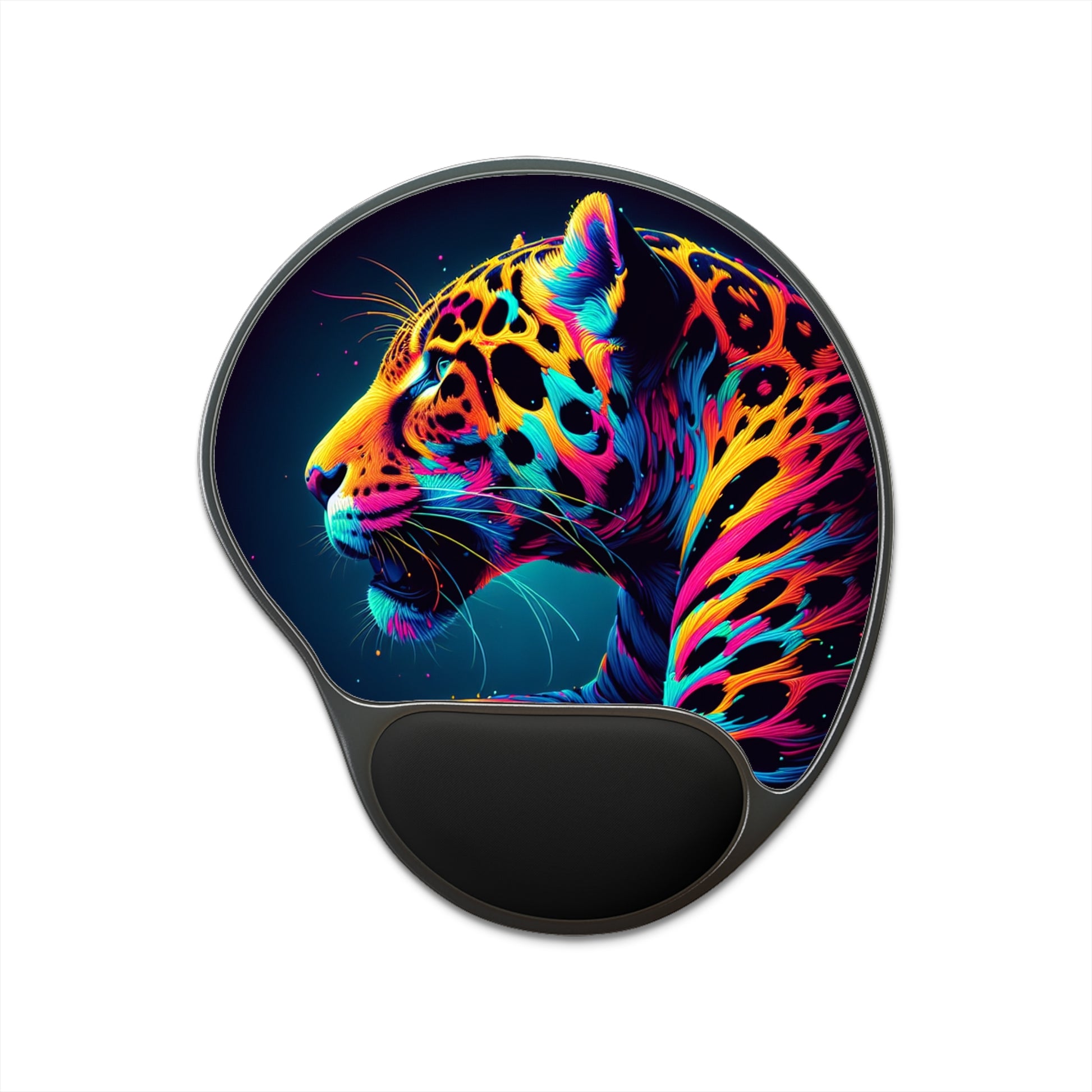 Vibrant Leopard Print Mouse Pad with Wrist Rest, Colorful Desk Accessory, Computer Mouse Pad for Home Office, Unique Gift Idea for [...]