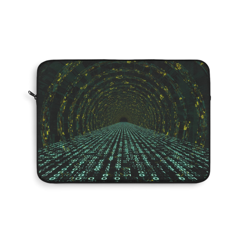 Cyber Tunnel Laptop Sleeve, Tech Accessory for Gamers, Gift for Programmers, Computer Bag, Stylish Protection for Laptops