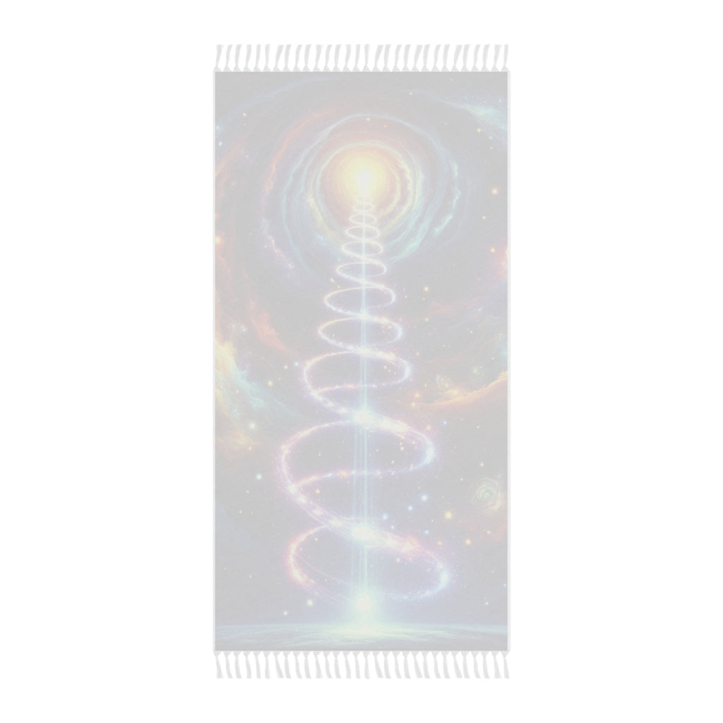 Cosmic Divine Rising Kundalini Boho Dreamy Towel, Visionary Galactic Getaway Gift for Beach Lovers, Gift for Free Spirited Lovers
