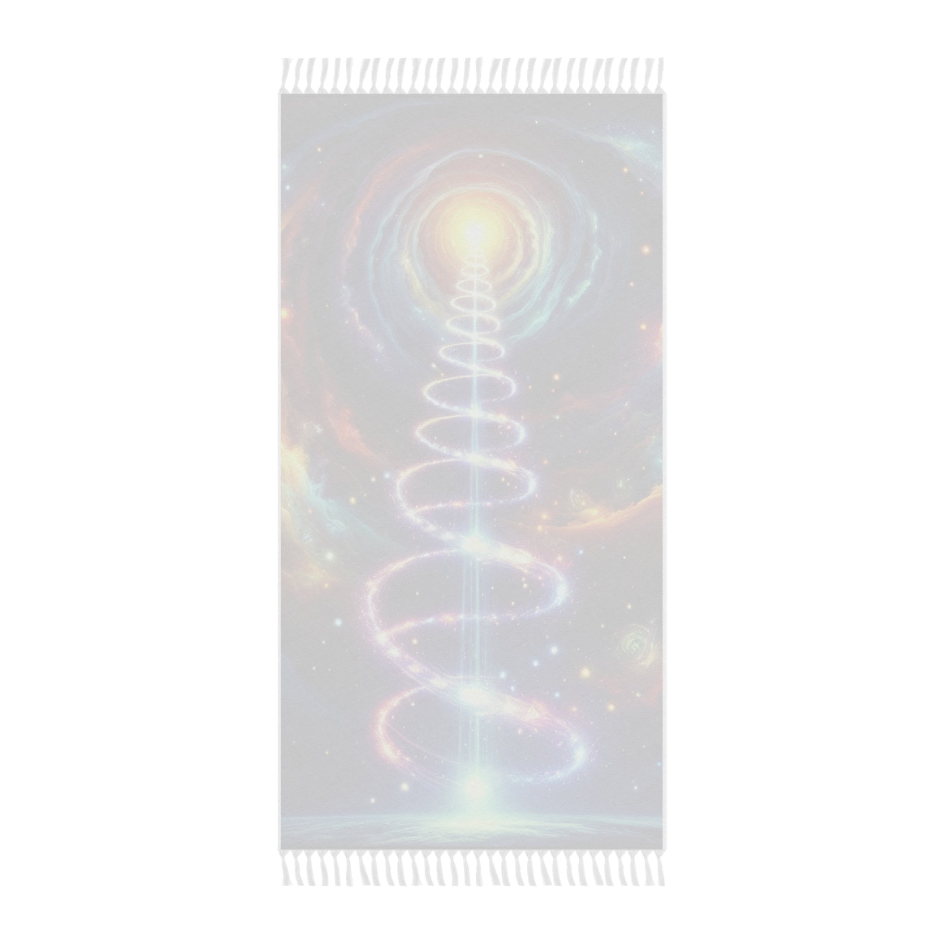 Cosmic Divine Rising Kundalini Boho Dreamy Towel, Visionary Galactic Getaway Gift for Beach Lovers, Gift for Free Spirited Lovers
