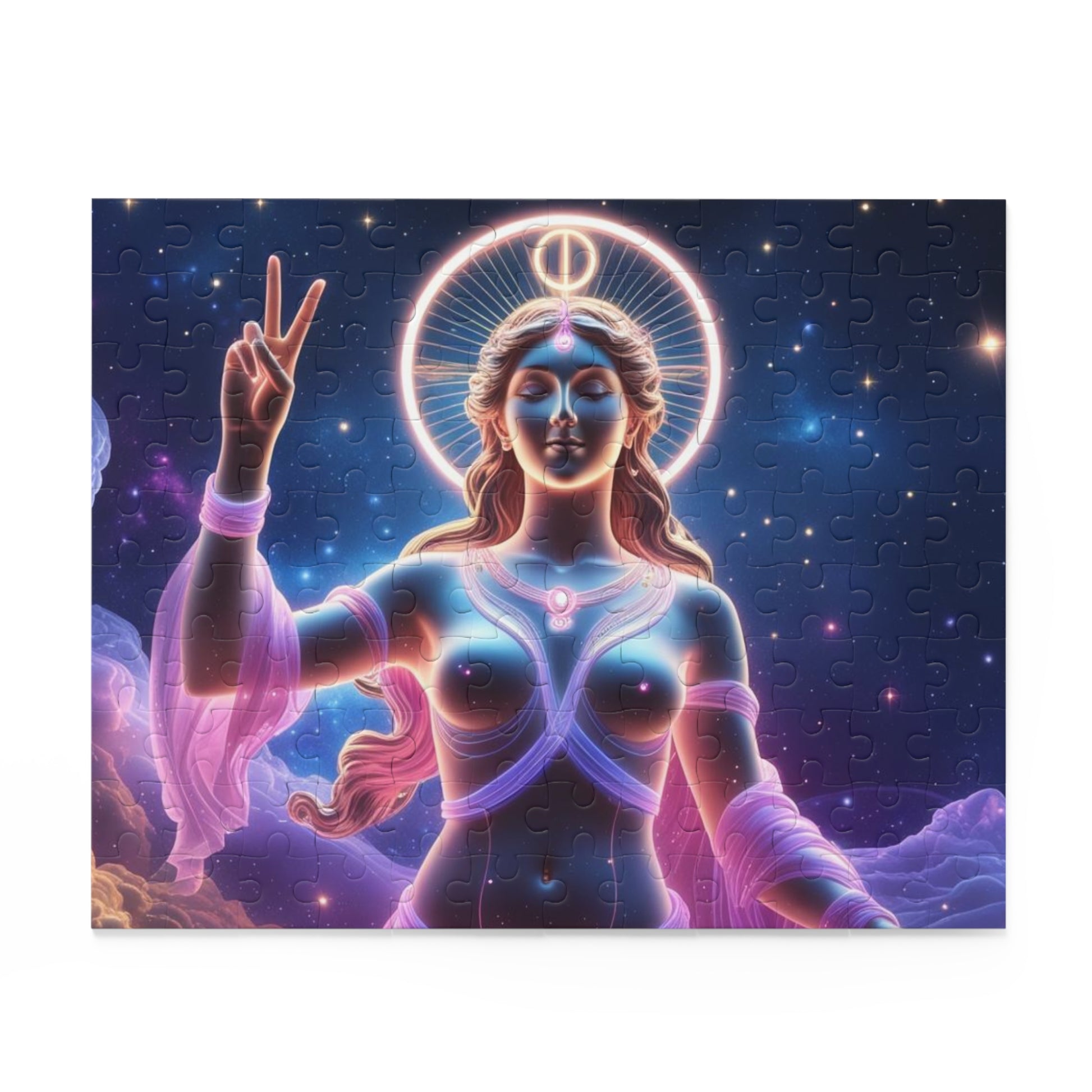 Mystical Goddess Puzzle | 120, 252 & 500-Piece Jigsaw Art | Spiritual Home Decor, Gift for Puzzle Lovers, Meditation, Cosmic Theme, [...]