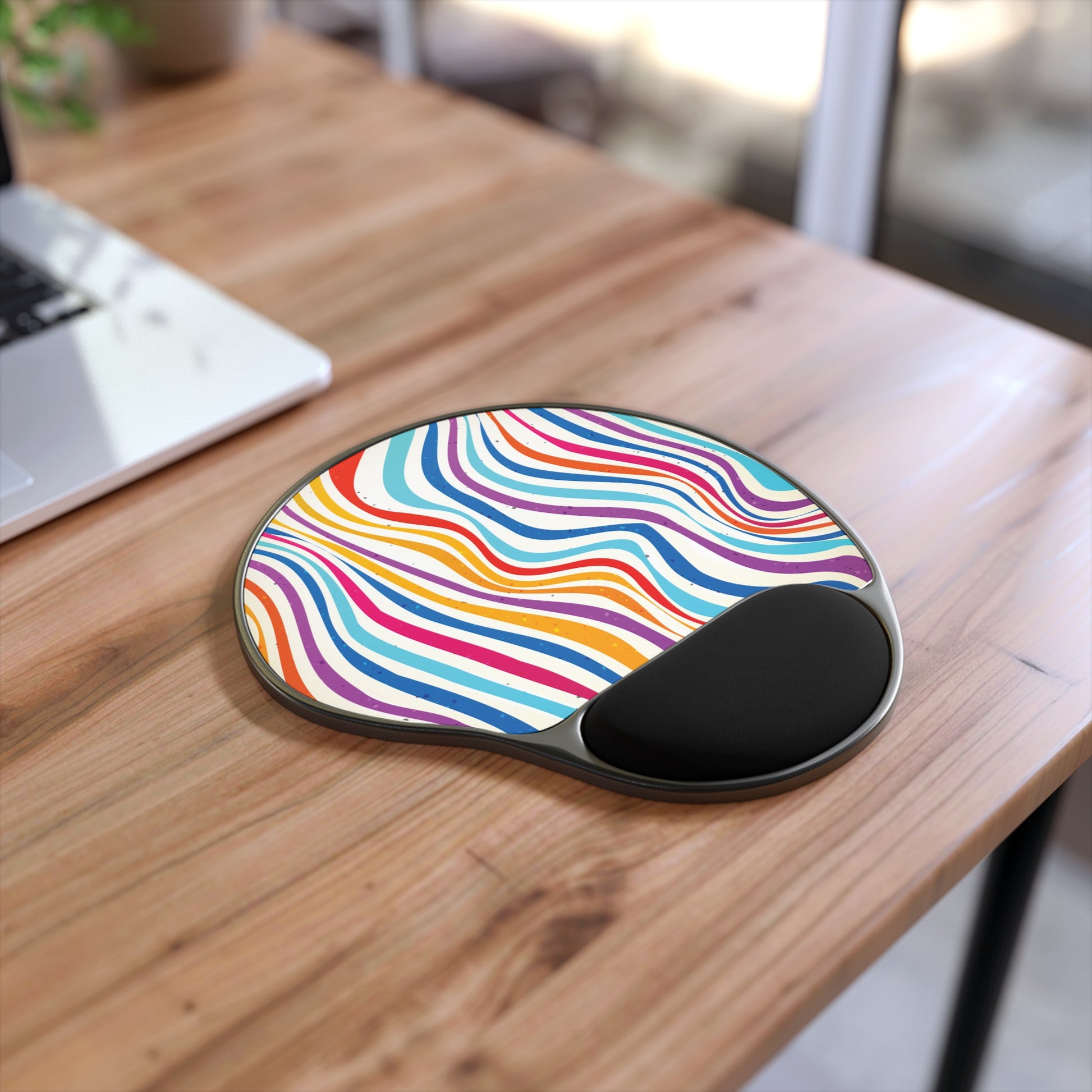 Colorful Wavy Mouse Pad with Wrist Rest | Ergonomic Desk Accessory, Office Gift, Home Office Decor, Colorful Office Supplies, Stylish [...]
