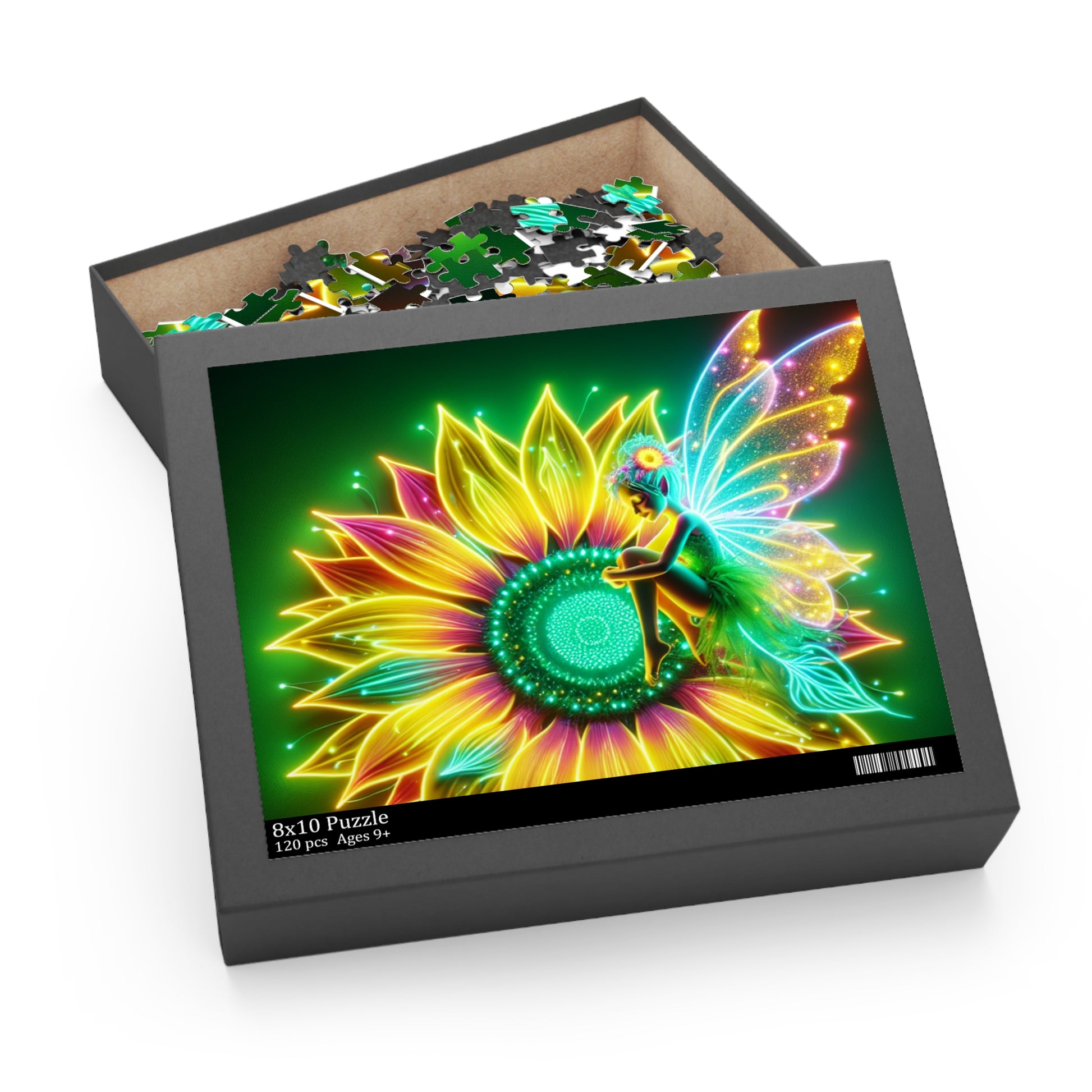 Glow-in-the-Dark Fairy Puzzle | 120, 252, 500-Piece | Vibrant, Magical Decor, Gift for All Ages, Family Fun, Puzzle Night