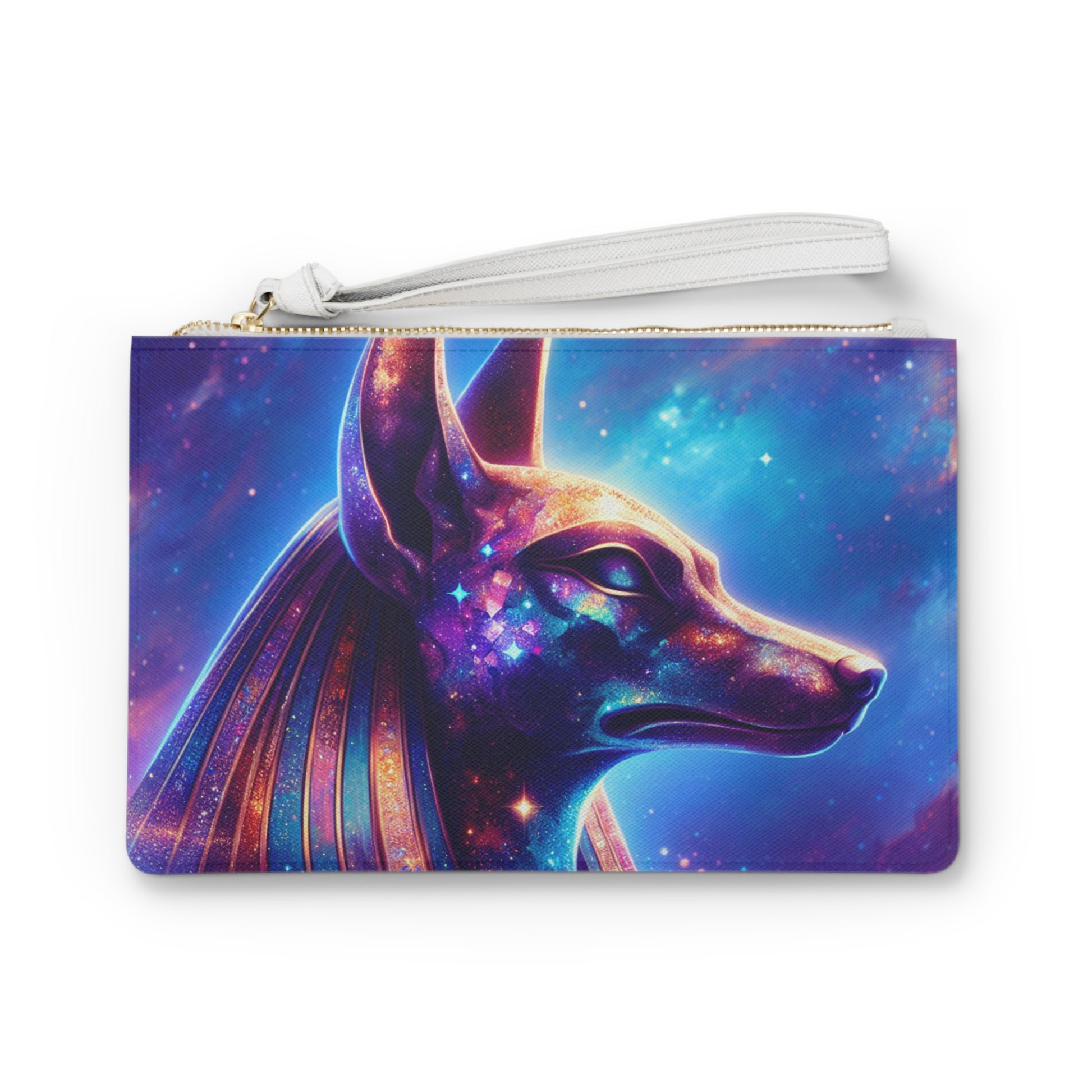 Cosmic Anubis Clutch Bag – Egyptian Mythology Accessory, Perfect for Festivals, Parties, Gifts, and Daily Use