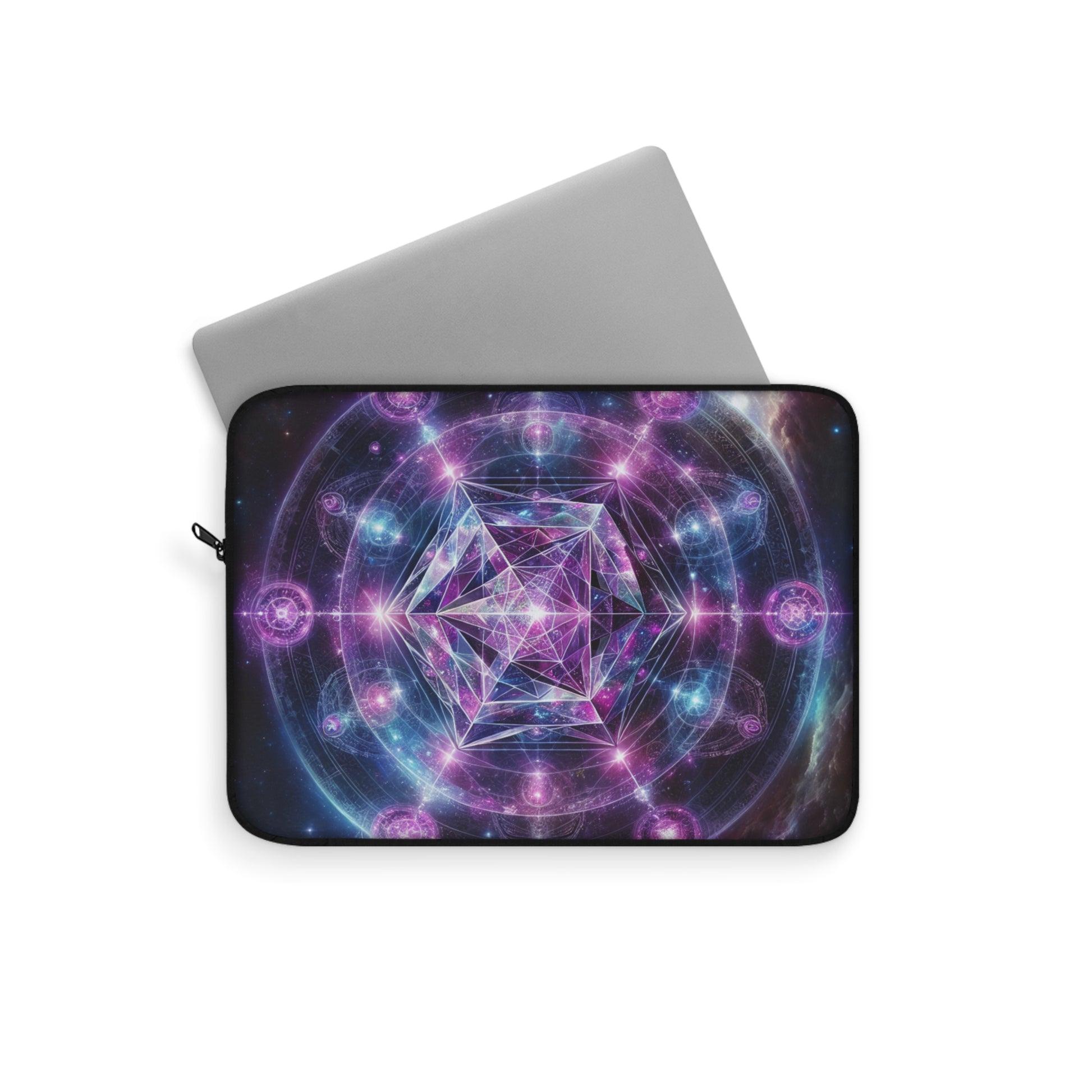 Cosmic Divinum9 Signature Energy Laptop Sleeve, Vibrant Laptop Case, Tech Gadget Storage, Gift for Her, Celestial Design, Tech gifts,  Unique Computer Sleeve