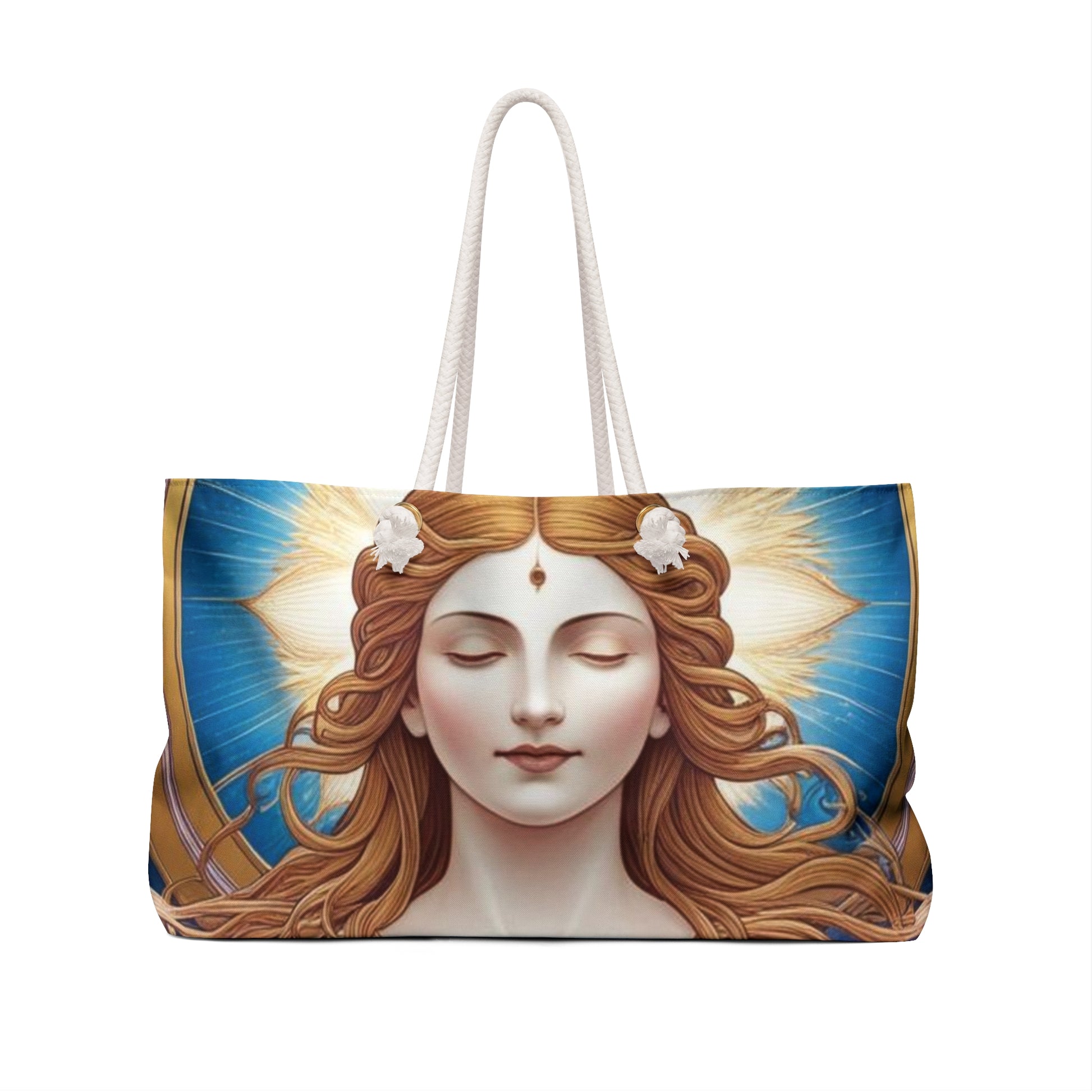 Goddess-Themed Weekender Bag, Spiritual Travel Tote, Bohemian Style Carryall, Weekend Getaway Carryall Carry-on Bag, Meditation Bag