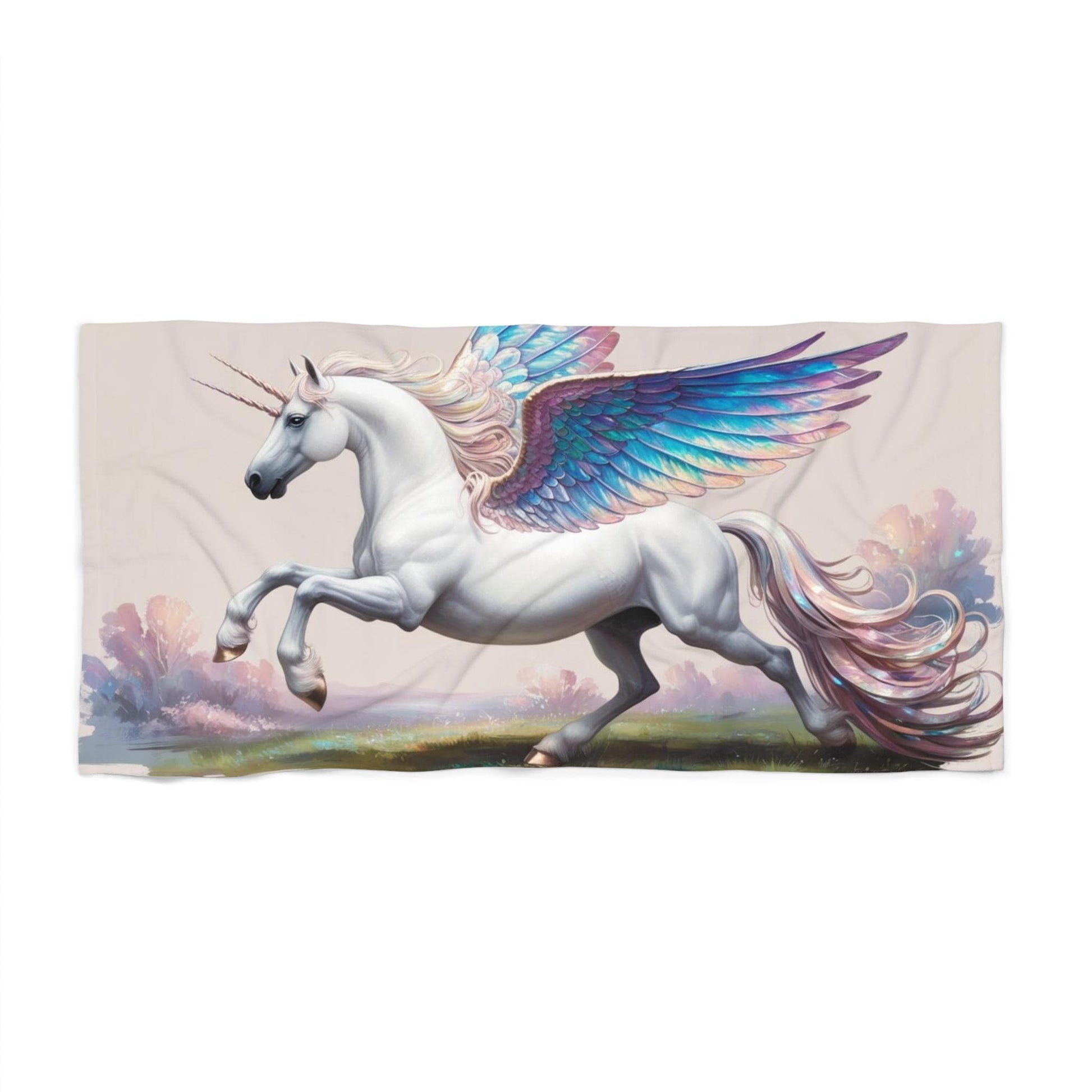 Magical Unicorn Beach Towel | Fun Summer Accessory, Unicorn Decor, Beach Day Essentials, Gift for Kids and Adults, Pool Towel